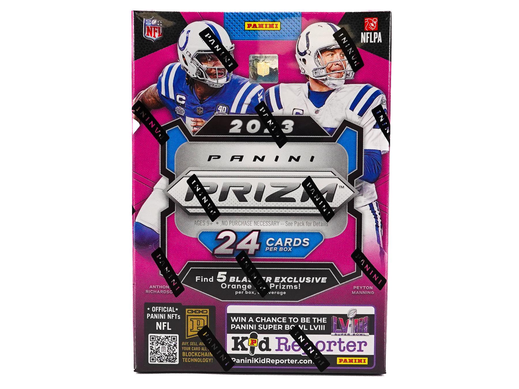 2023 Panini Prizm Football 6-Pack Hobby Blaster Box (Orange Ice