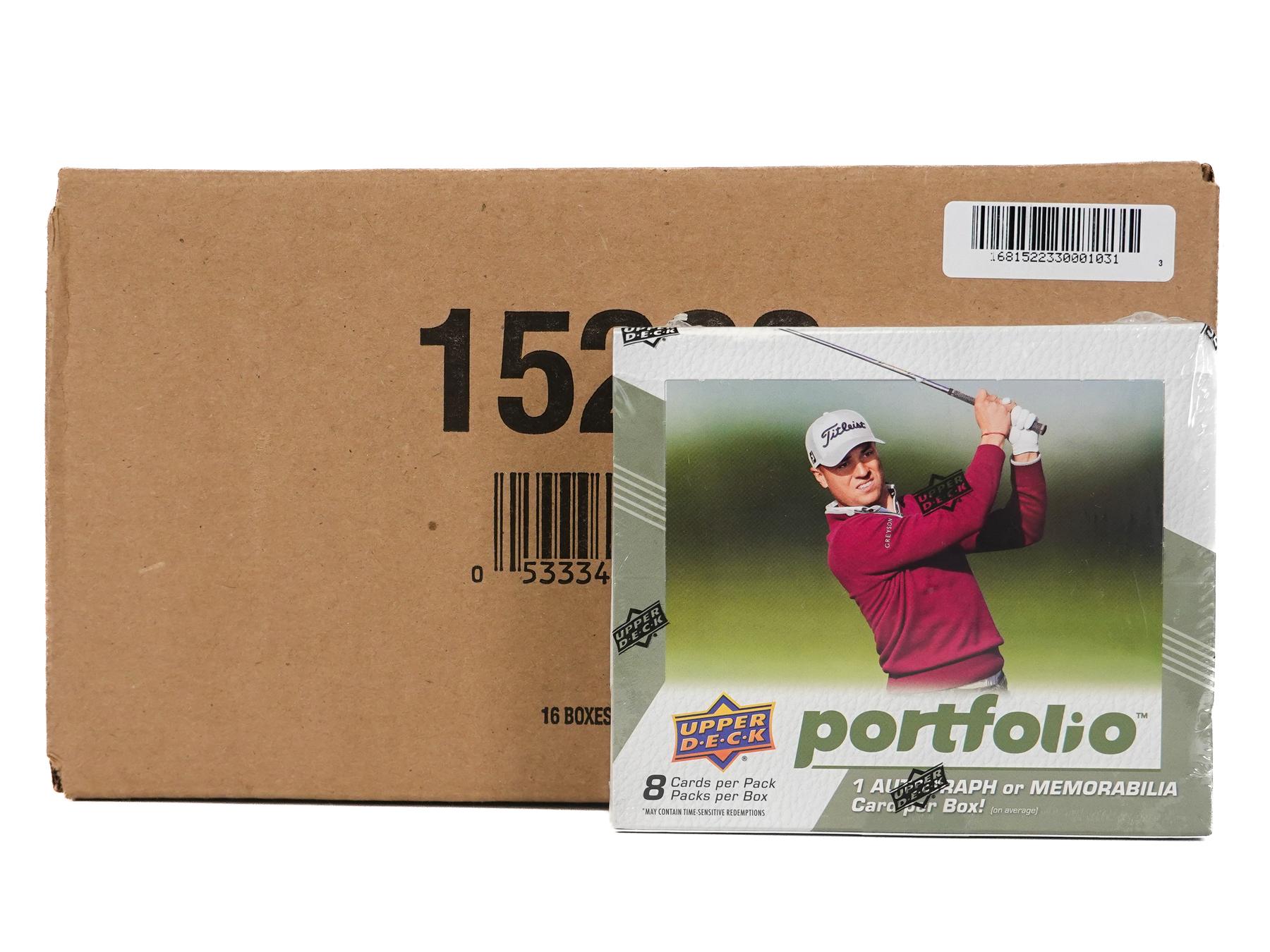 2024 Upper Deck Portfolio Golf Hobby 16-Box Case | DA Card World