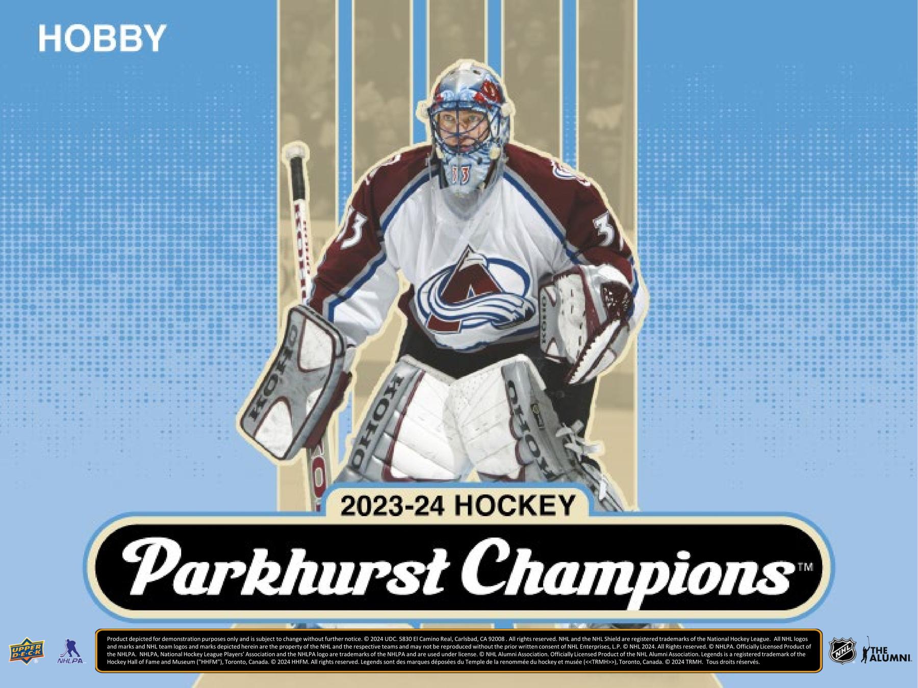 2023 24 Upper Deck Parkhurst Champions Hockey Hobby 12 Box Case