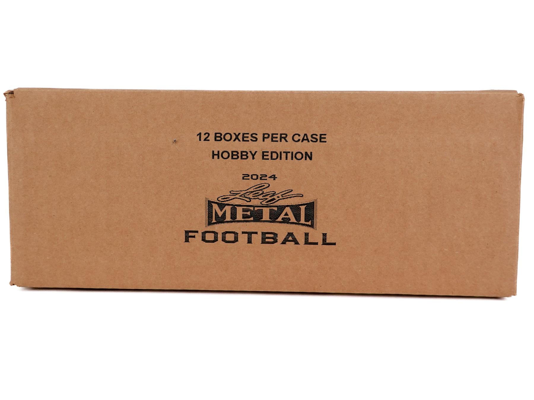 2024 Leaf Metal Football Hobby 12Box Case DA Card World