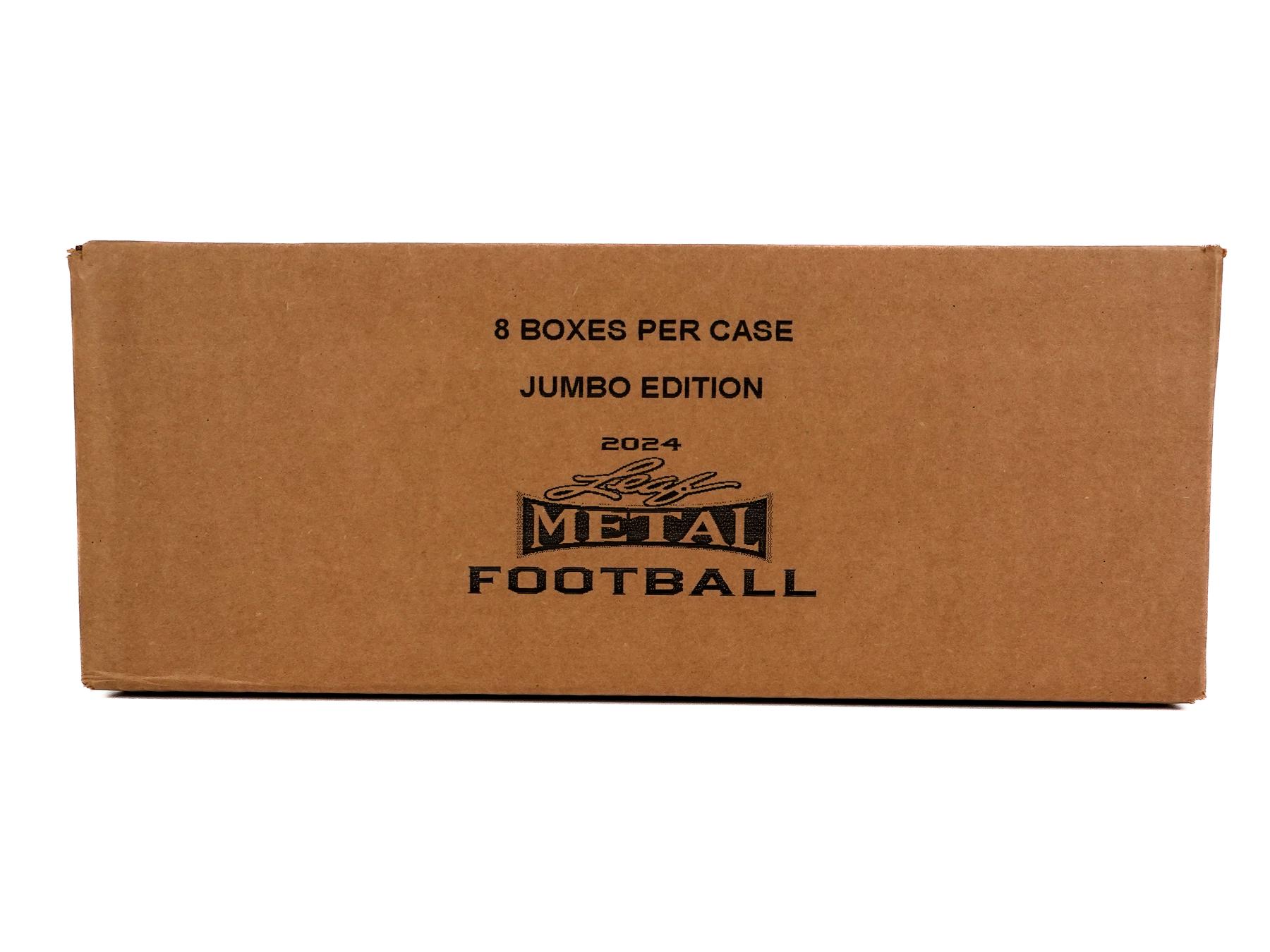 2024 Leaf Metal Football Hobby Jumbo 8Box Case DA Card World