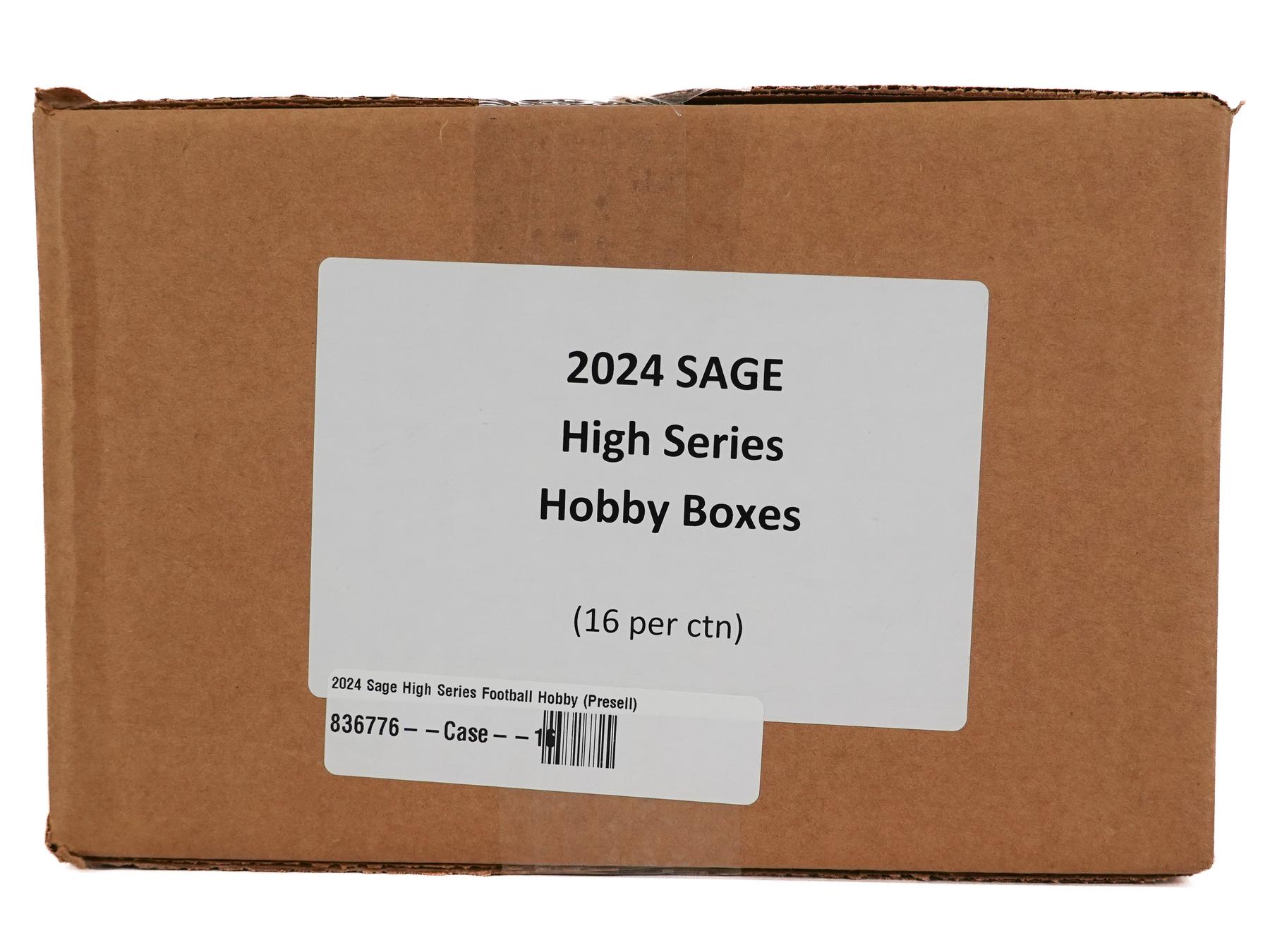 2024 Sage High Series Football Hobby 16Box Case DA Card World