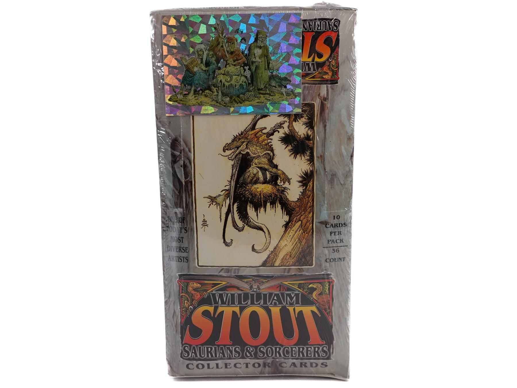 William Stout Saurians & Sorcerers Trading Card Box (1996 Comic