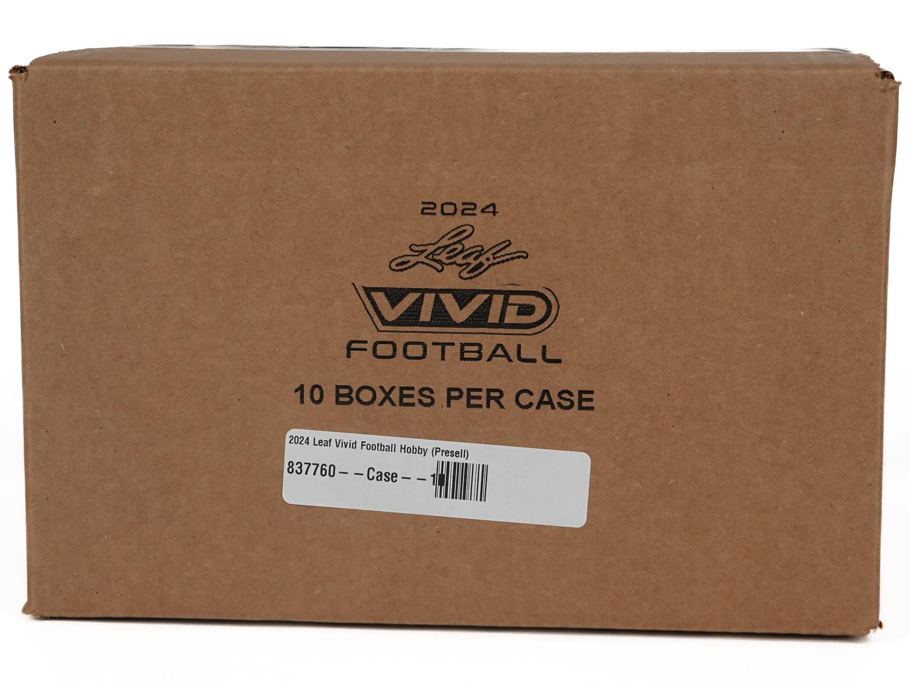 2024 Leaf Vivid Football Hobby 10Box Case DA Card World