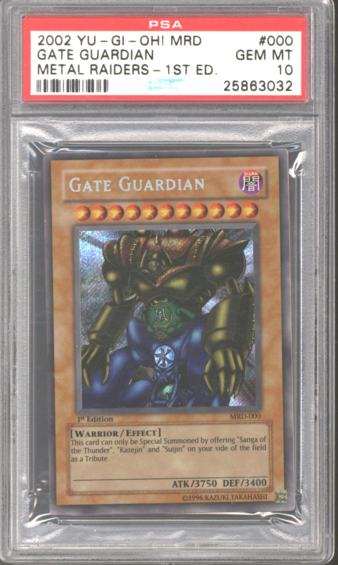 【コンビニ受取対応商品】 Yu-Gi-Oh Metal PSA MRD-000 Guardian Gate Edition 1st Raiders 遊戯王OCG デュエルモンスターズ