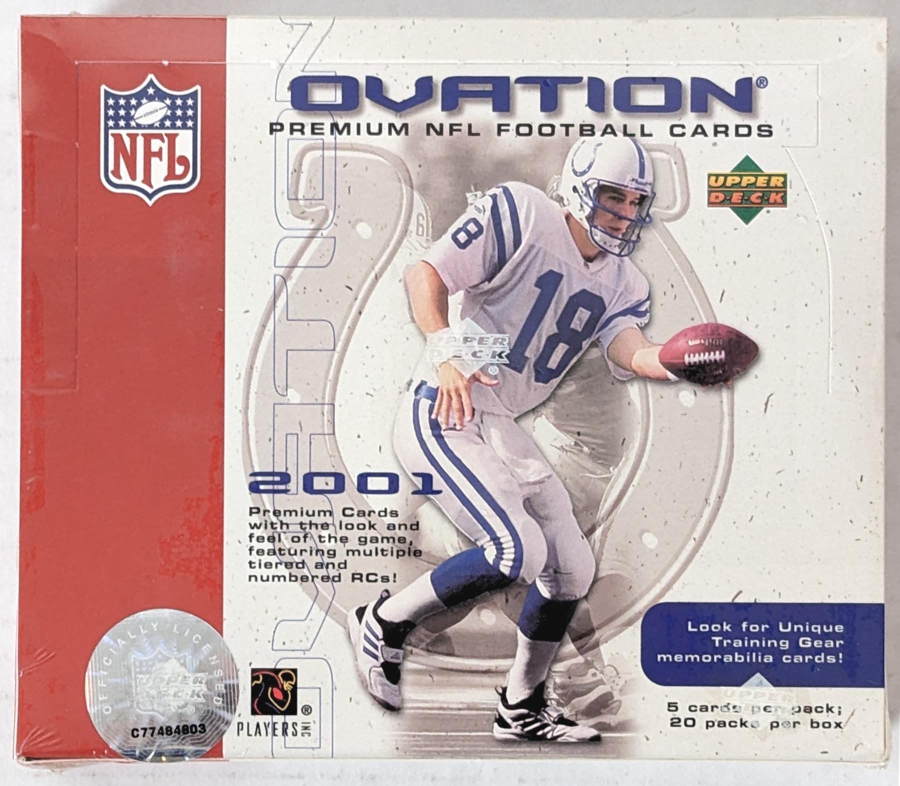 2001 Upper Deck Ovation Football Hobby Box Reed Buy Da Card World