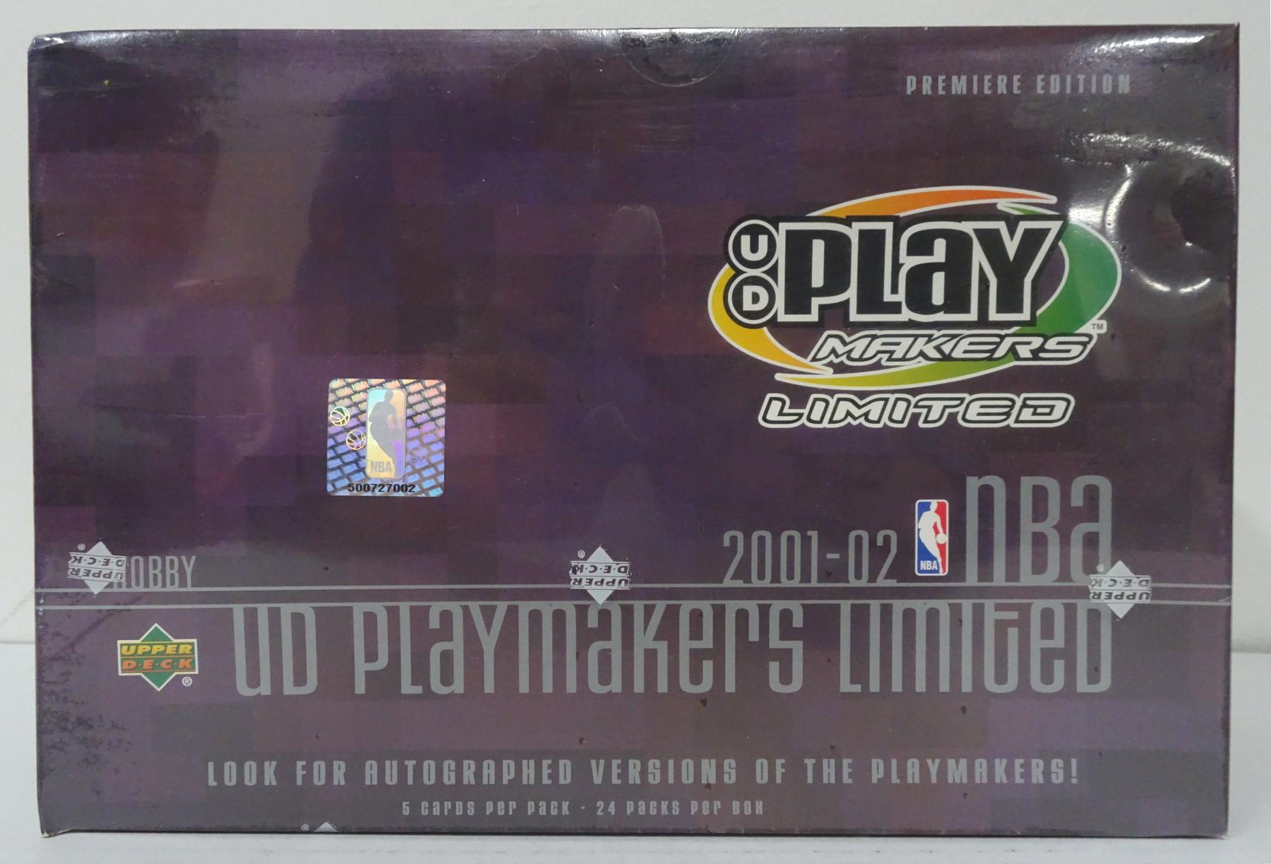 2001 02 Upper Deck Playmakers Basketball Hobby Box Reed Buy Da Card