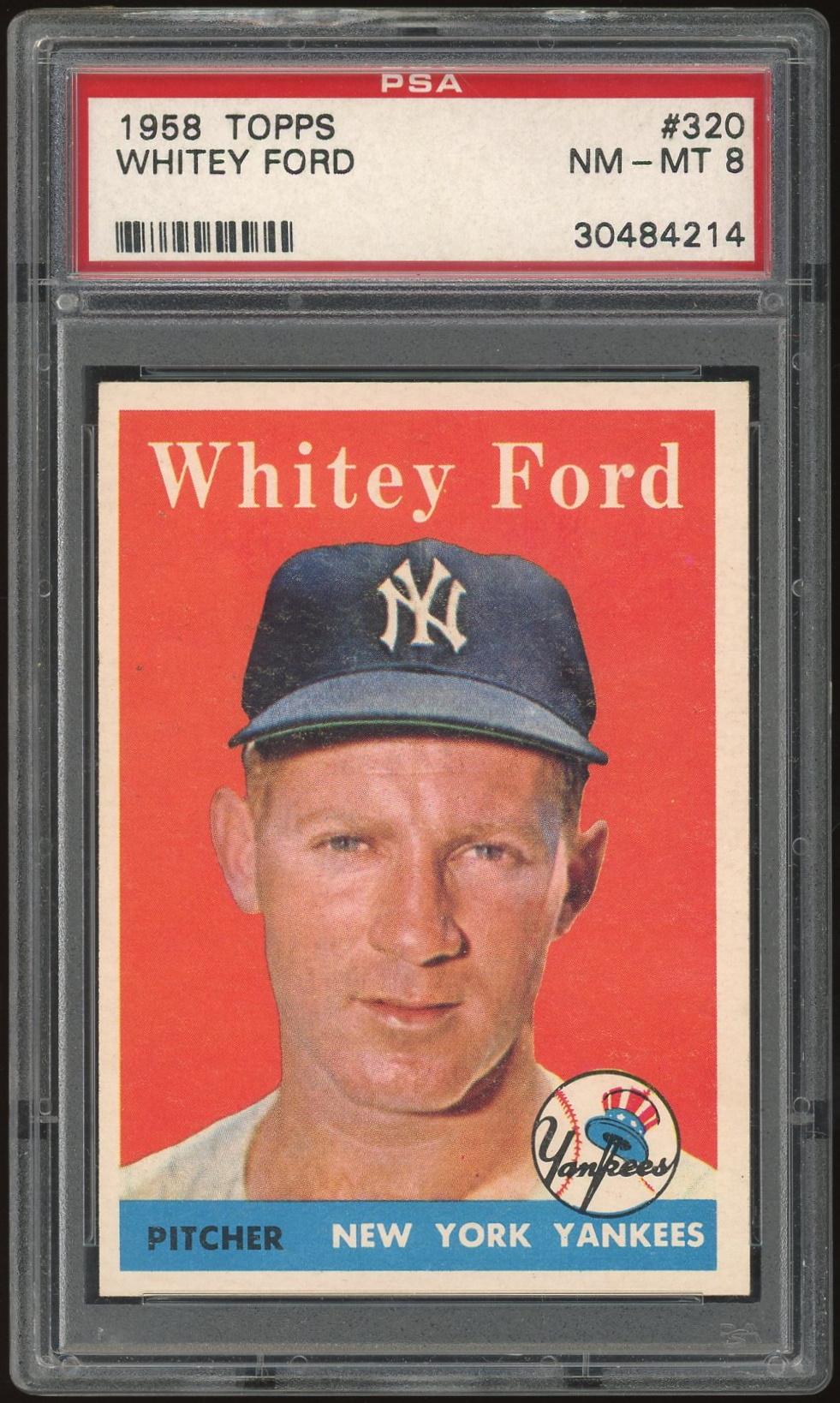 1958 Topps 320 Whitey Ford PSA 8 *4214 (Reed Buy) DA Card World