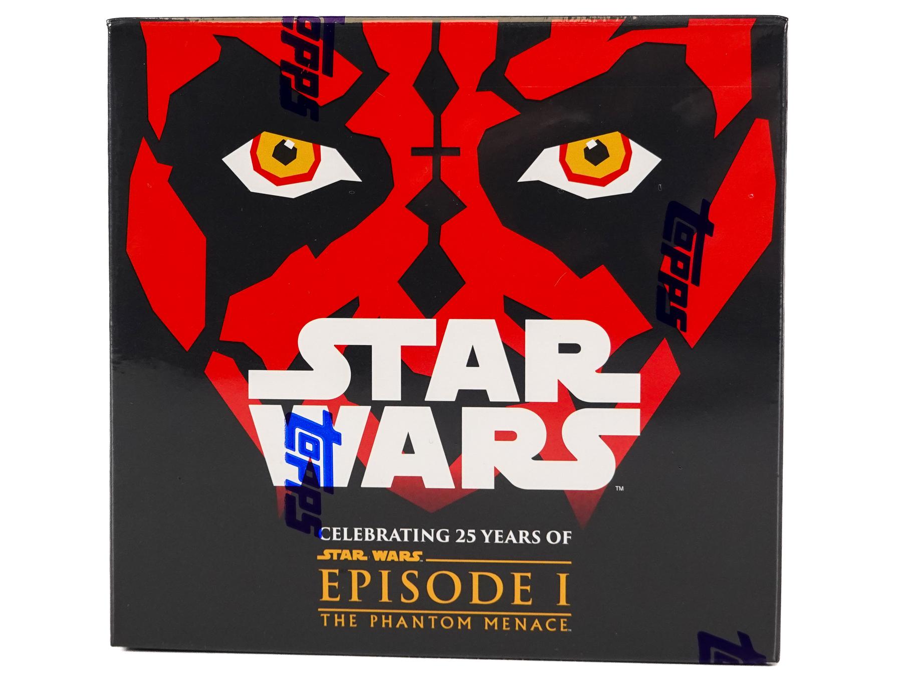 Star Wars The Phantom Menace Chrome Sapphire Edition Hobby Box (Topps