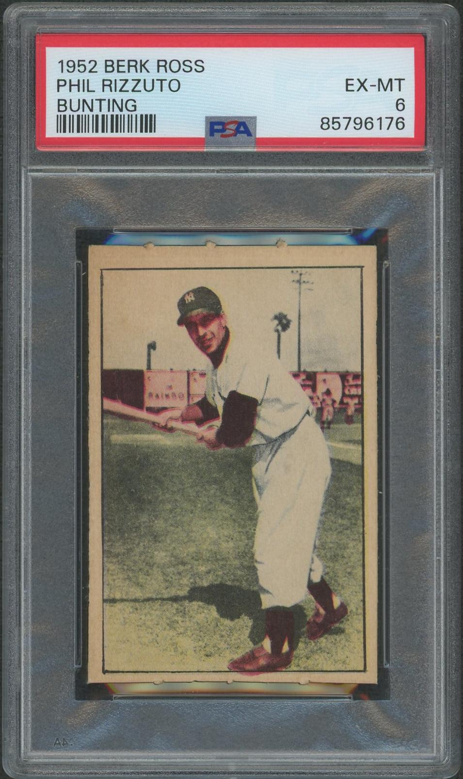 1952 Berk Ross Baseball #54 Phil Rizzuto Bunting PSA 6 (EX-MT) | DA ...