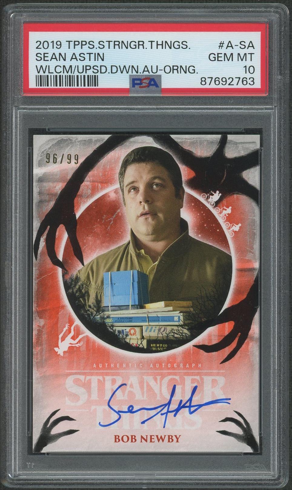 2019 Topps Stranger Things #ASA Sean Astin As Bob Newby Upside Down ...