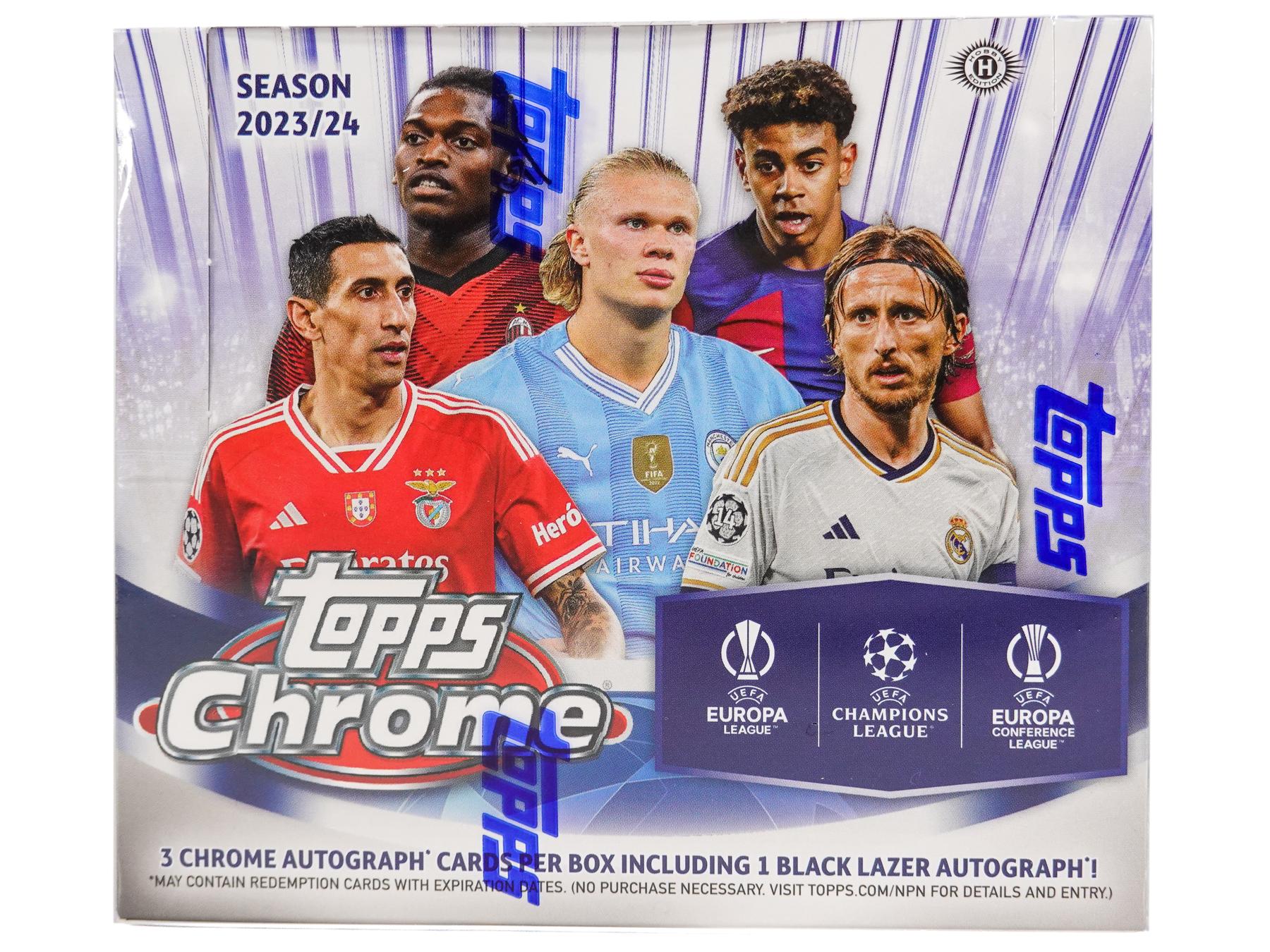 2023/24 Topps Chrome UEFA Club Competitions Soccer Hobby Jumbo Box | DA  Card World