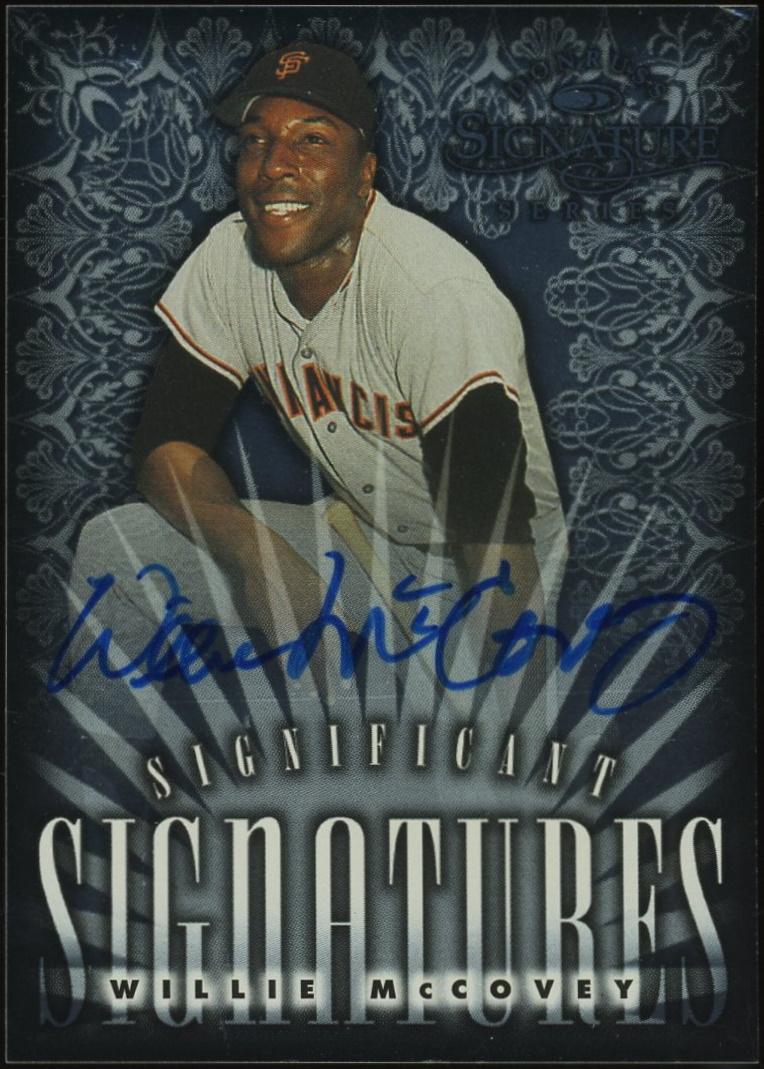 1998 Donruss Signature Significant Signatures Willie McCovey #/2000 EX ...