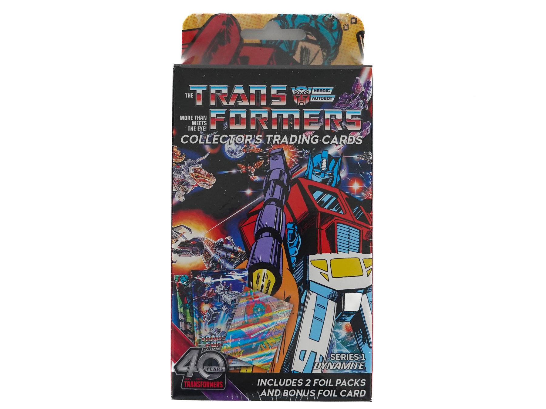 Transformers 40th Anniversary Trading Cards Hanger Box