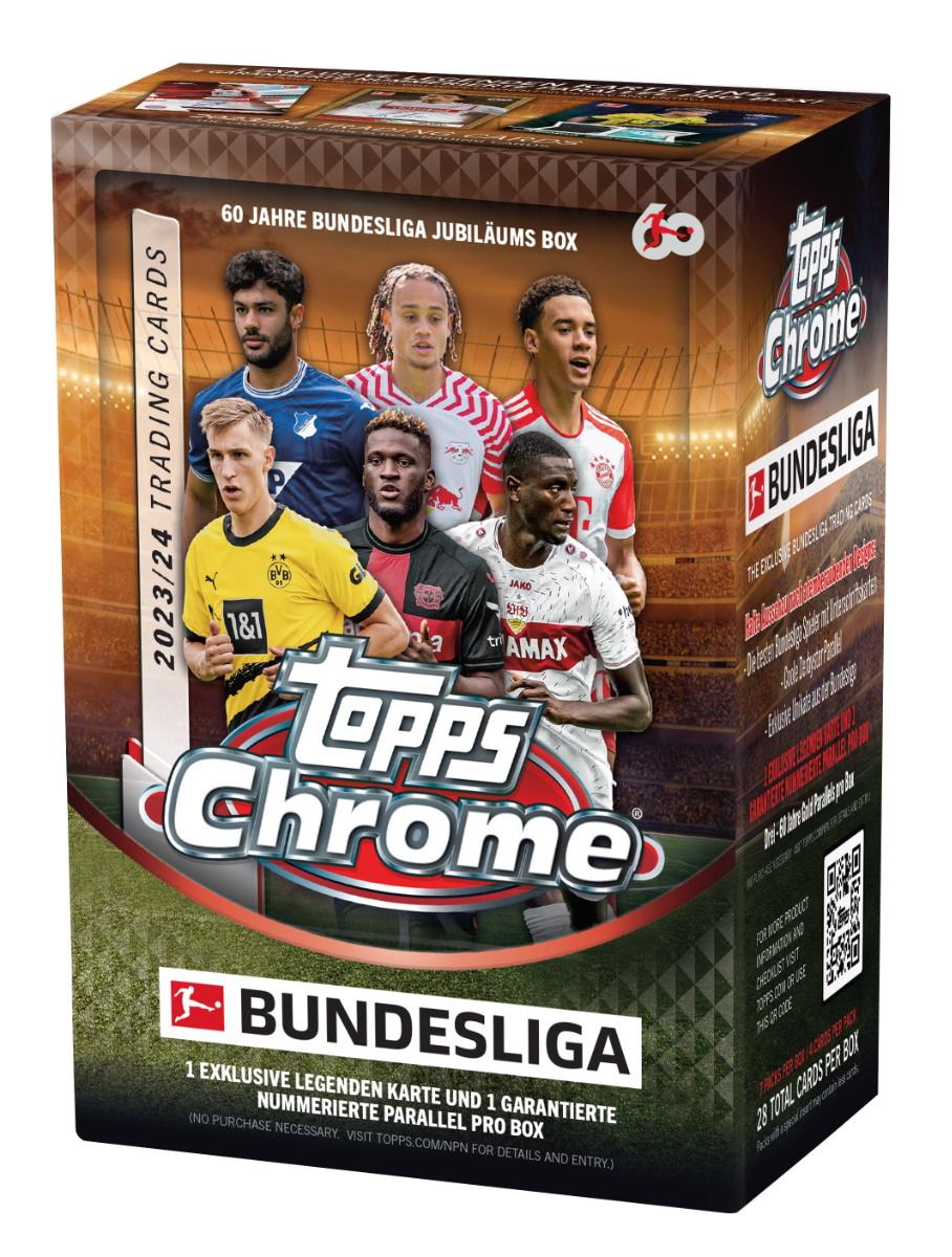 2023/24 Topps Chrome Bundesliga Soccer 7-Pack Blaster Box