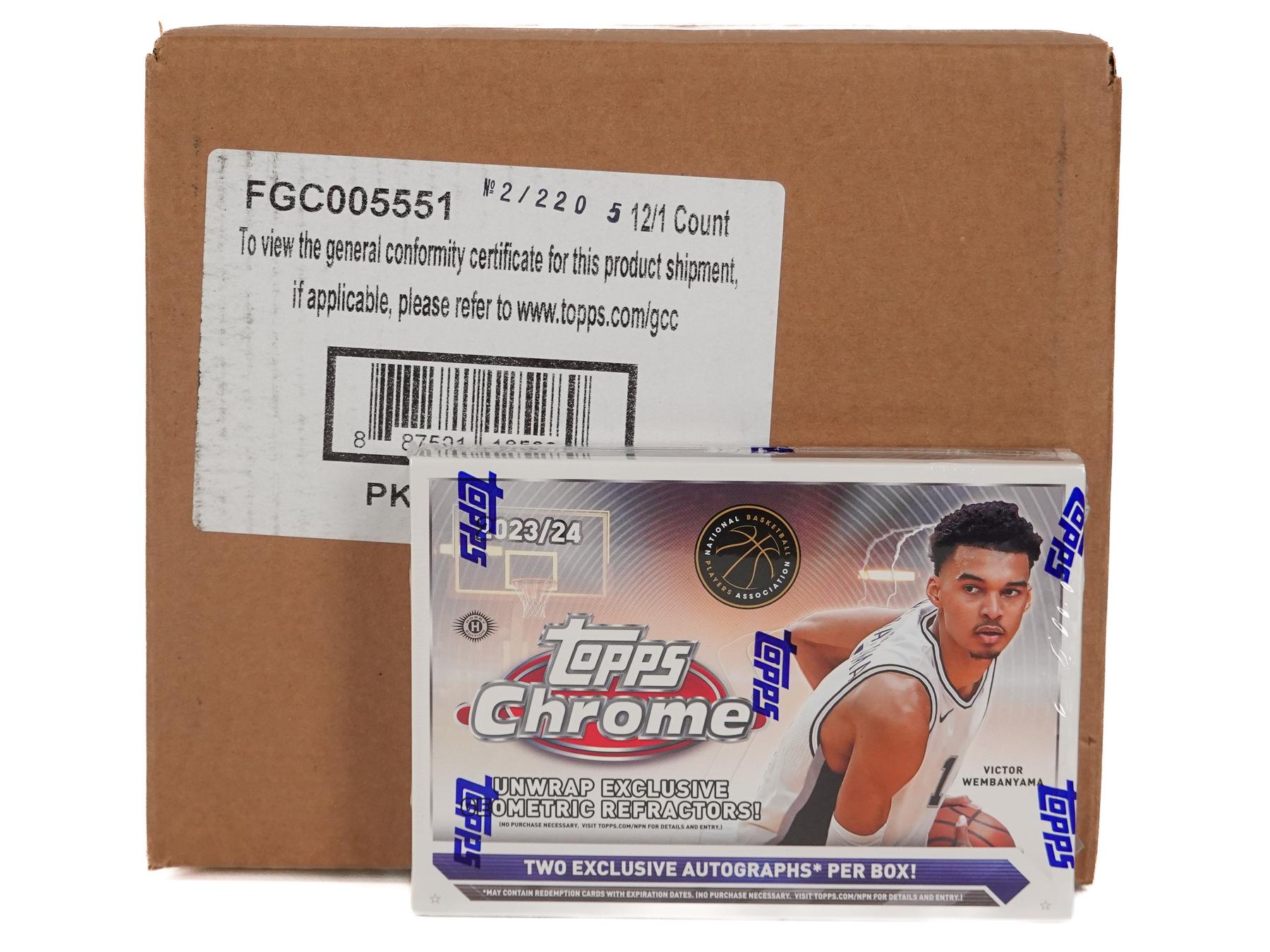 2023/24 Topps Chrome Basketball Delight 12-Box Case | DA Card World