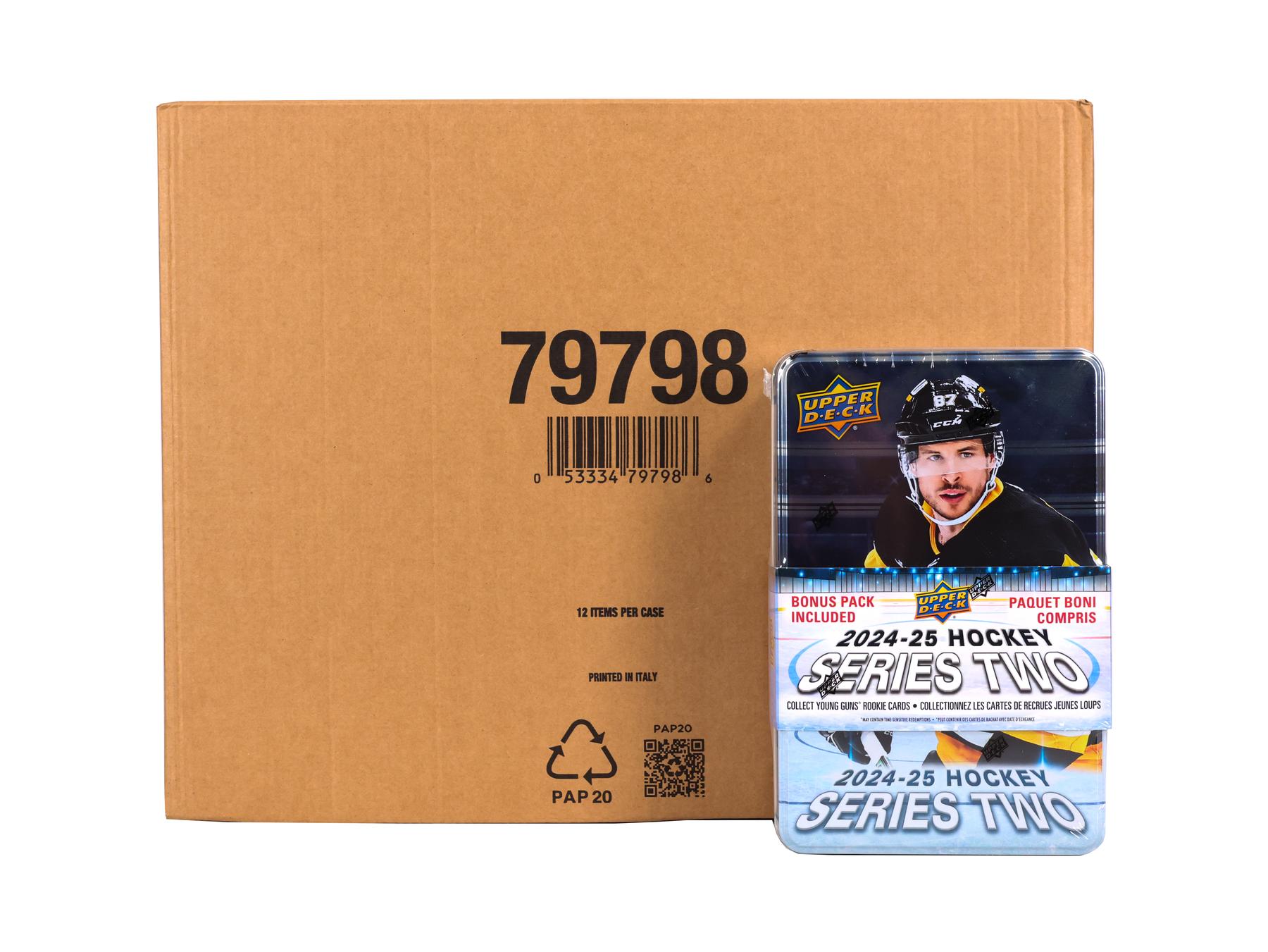 2024/25 Upper Deck Series 2 Hockey Tin Case (12 Ct.) | DA Card World