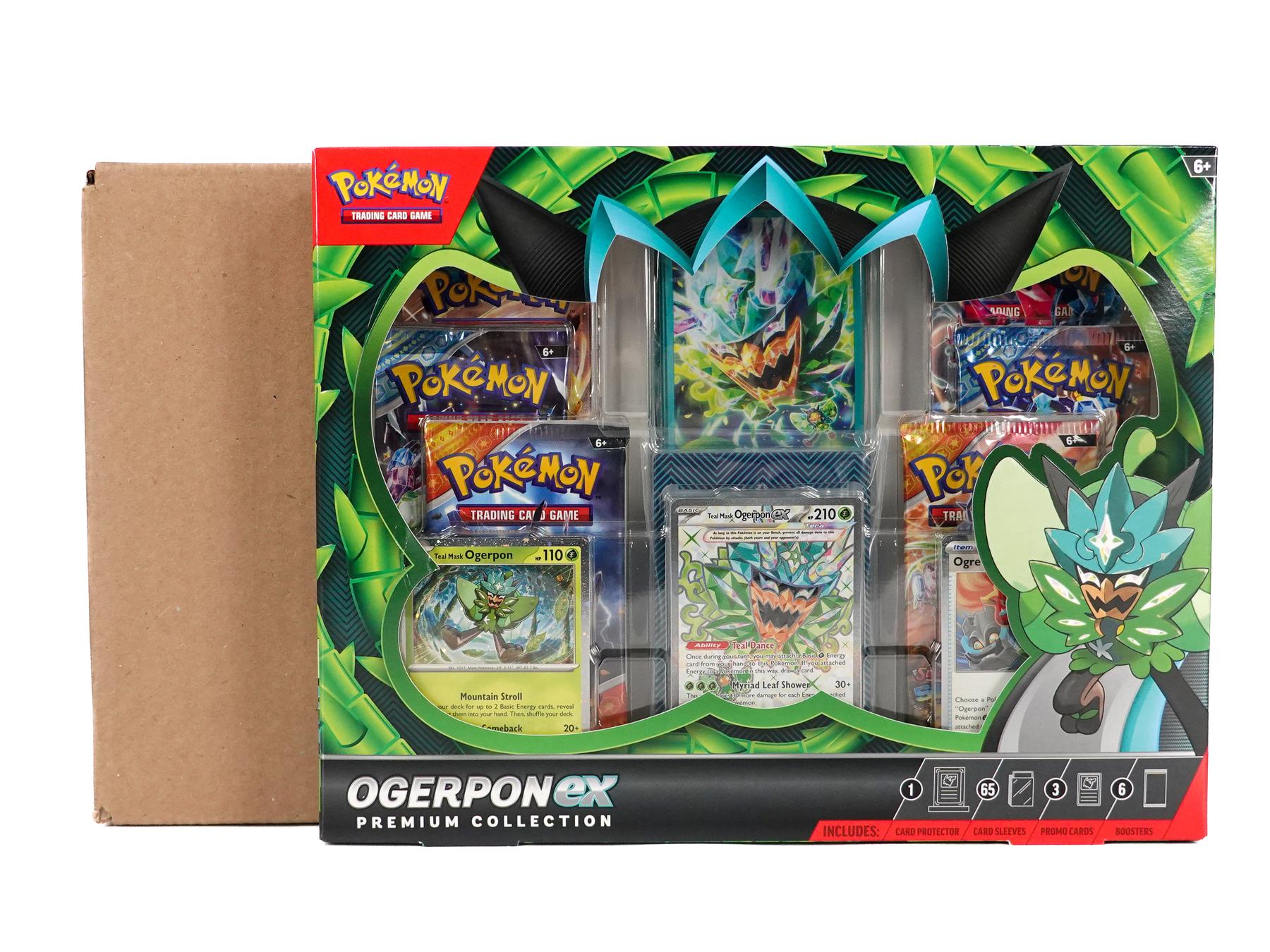ogerpon card sleeves Pokemon Ogerpon ex Premium Collection 6-Box Case