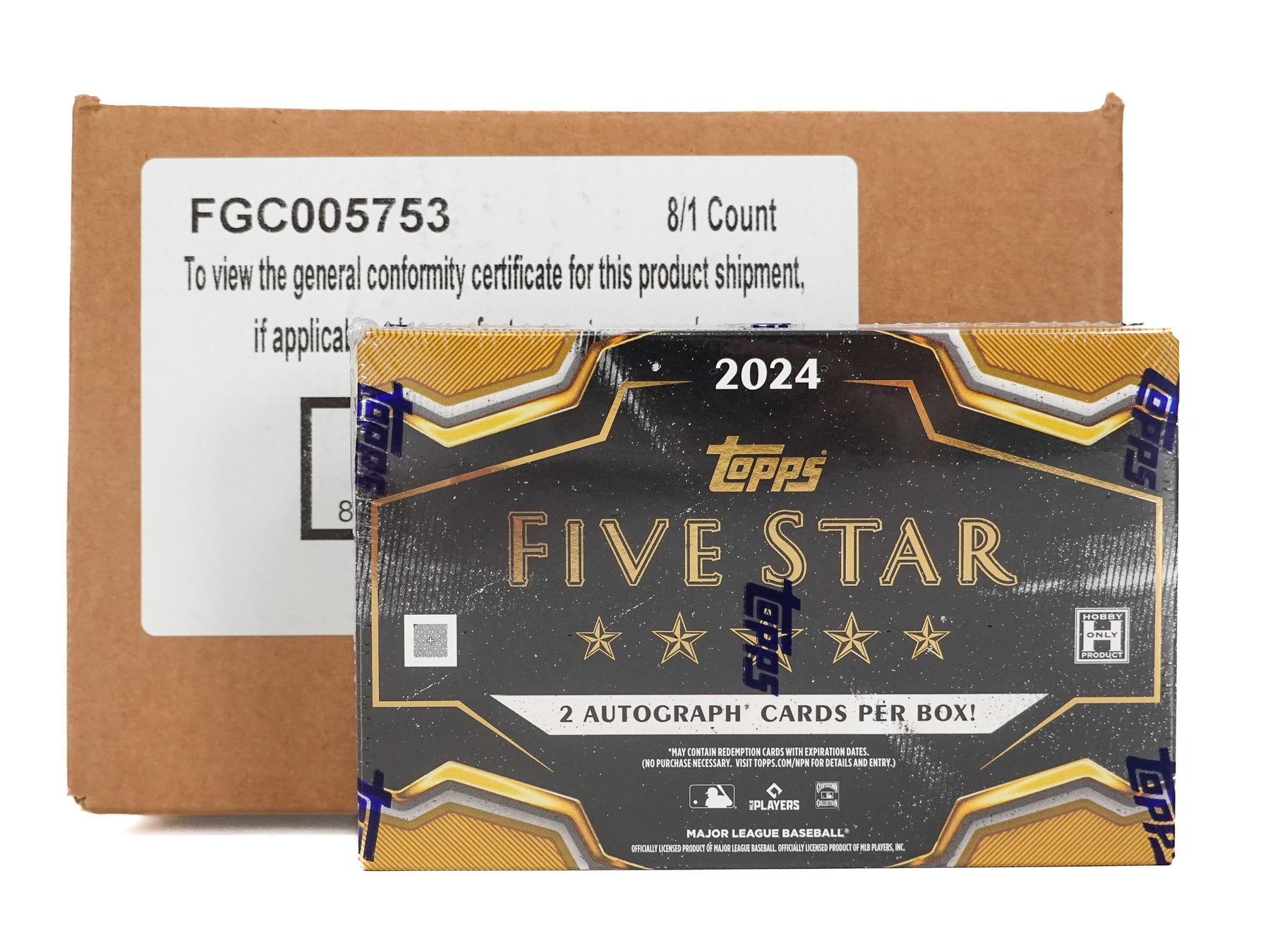 2024 Topps Five Star Baseball Hobby 8-Box Case | DA Card World