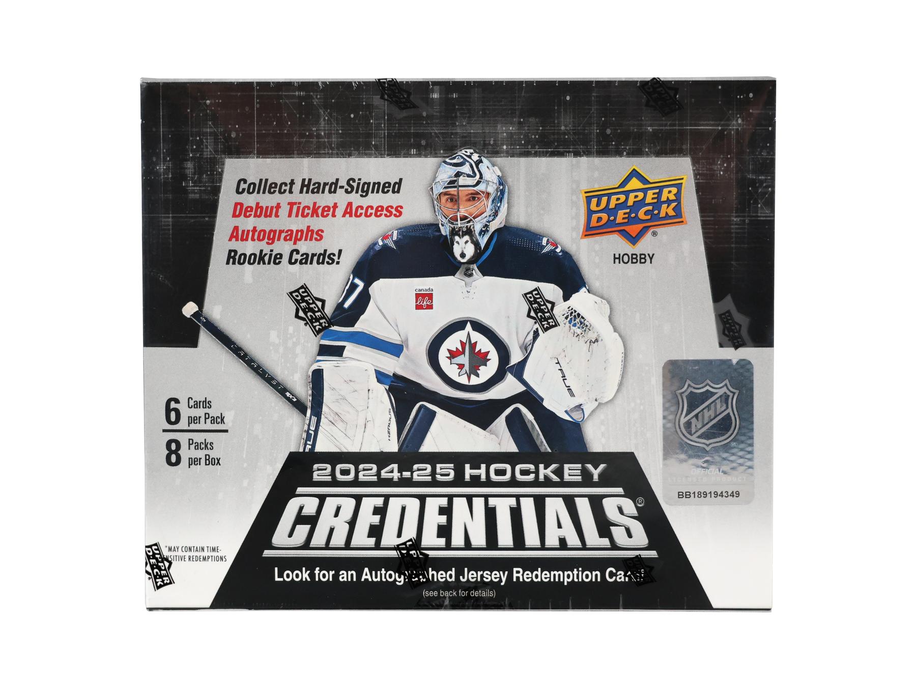 2024/25 Upper Deck Credentials Hockey Hobby Box | DA Card World
