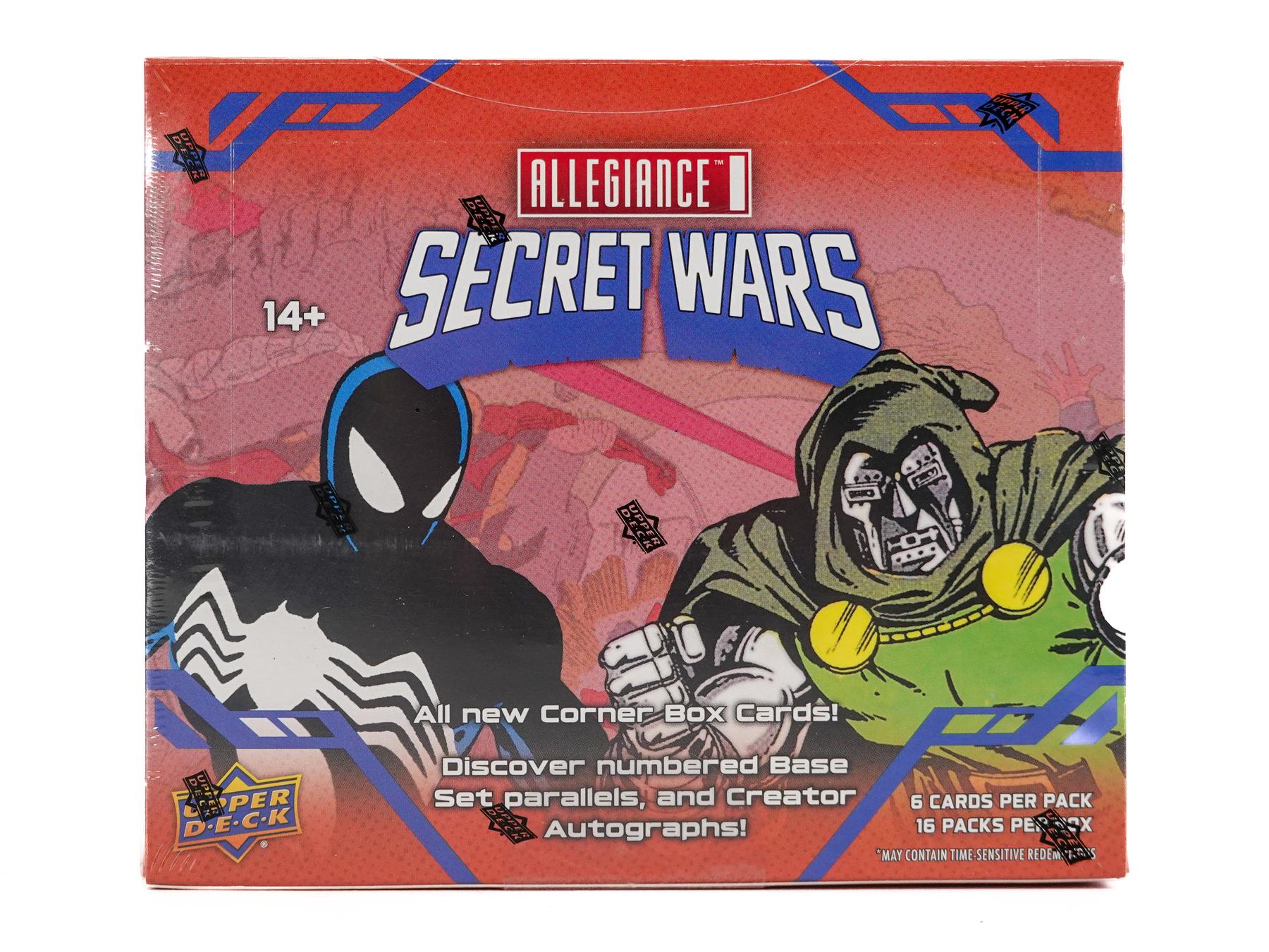 Marvel Allegiance Secret Wars 1984 Trading Cards Hobby Box (Upper 