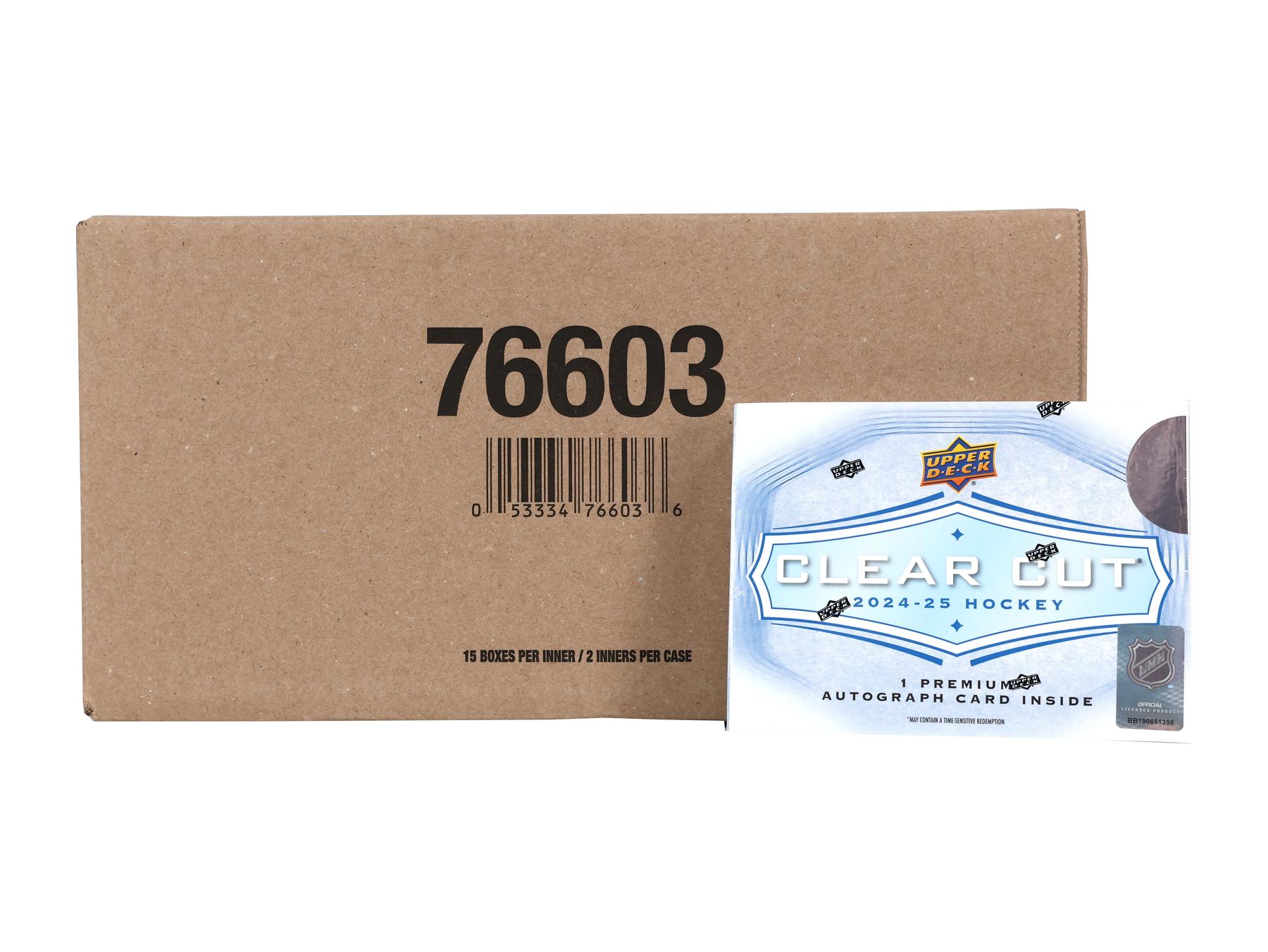 2024/25 Upper Deck Clear Cut Hockey Hobby 30-Box Case | DA Card World