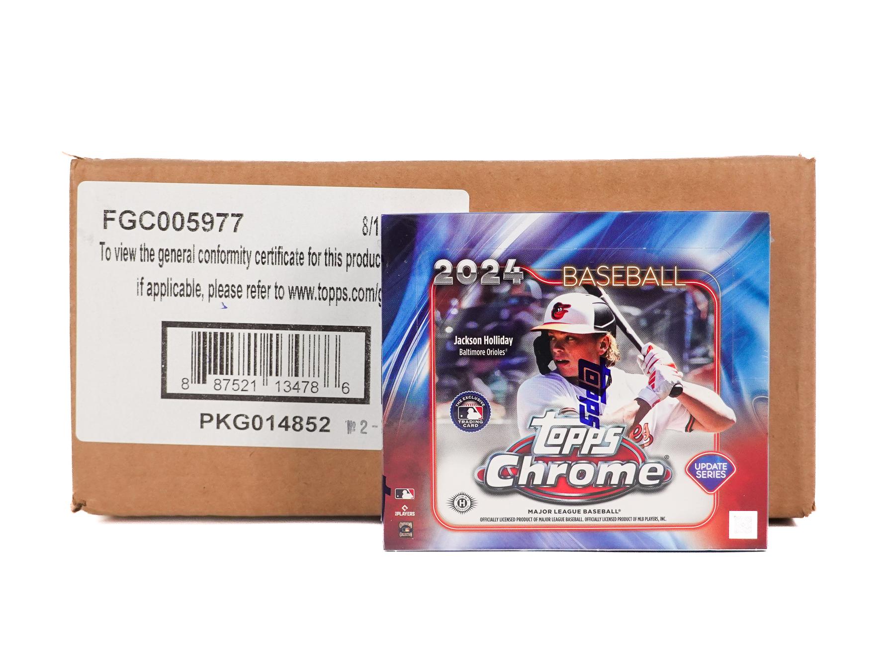 2024 Topps Chrome Update Series Baseball Hobby Jumbo 8-Box