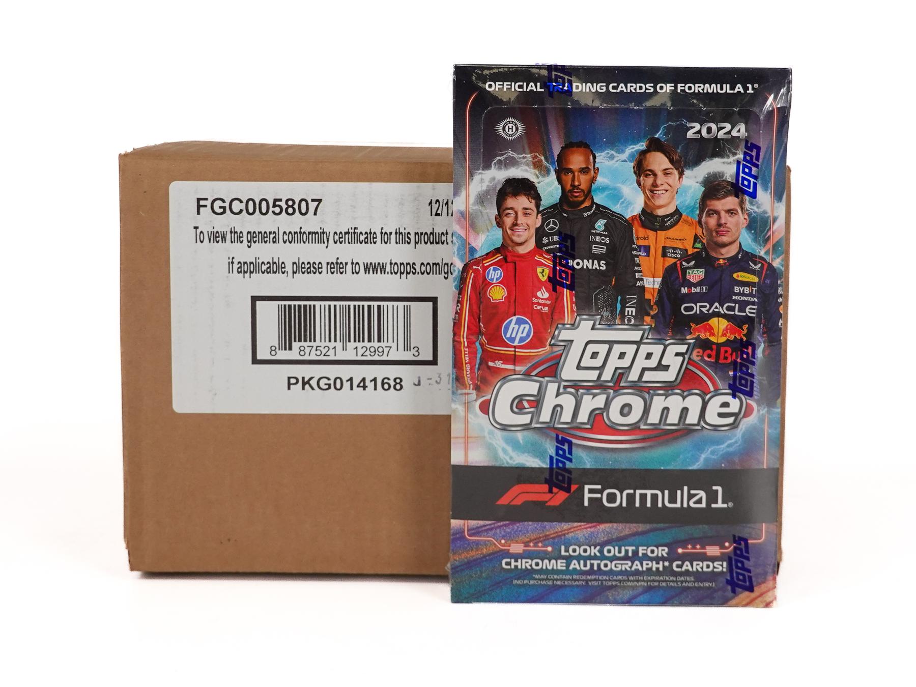 2024 Topps Chrome F1 Formula 1 Hobby 12-Box Case | DA Card World