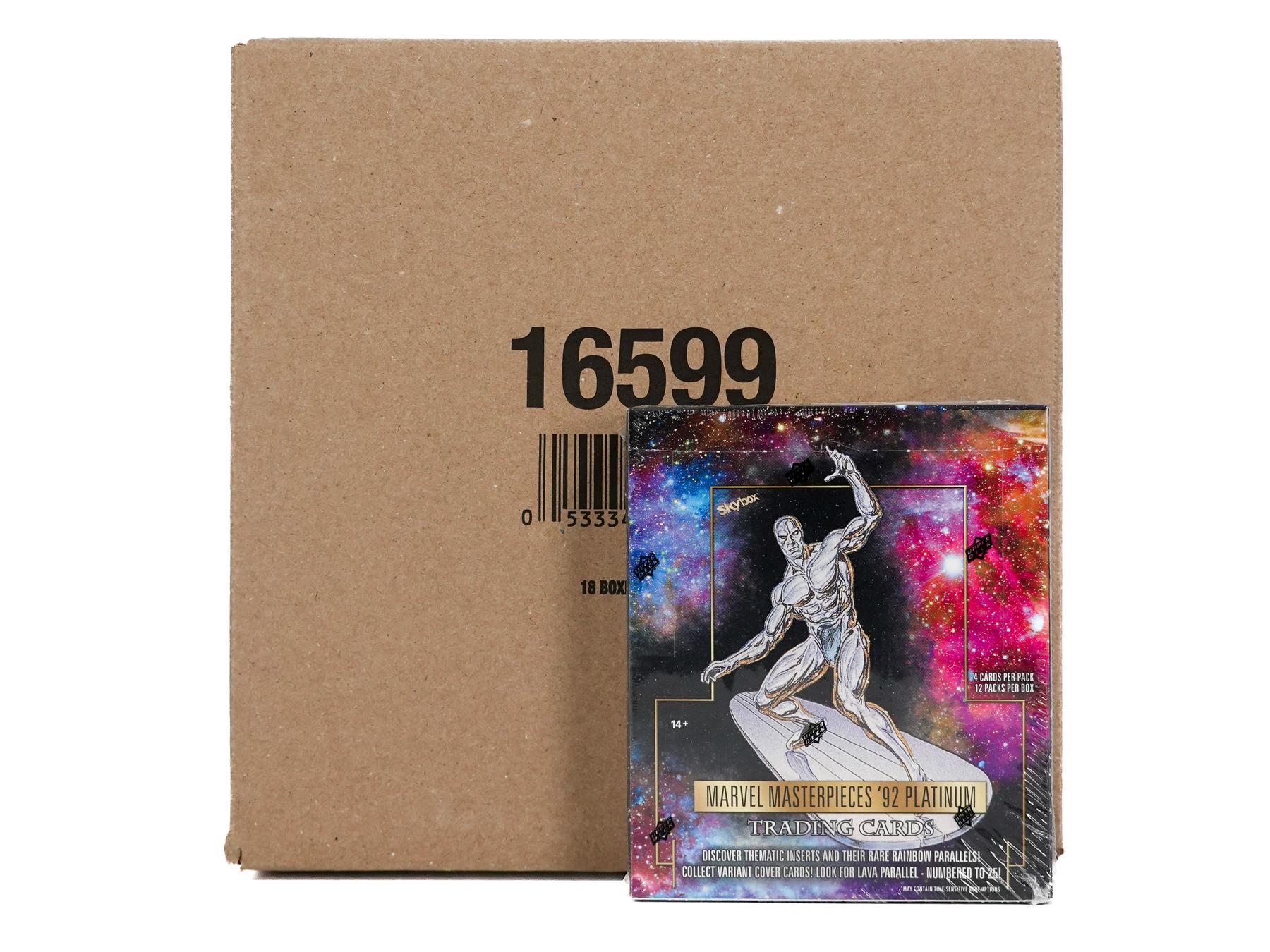 2024 Upper Deck Marvel Masterpieces '92 Platinum Hobby 18-Box Case