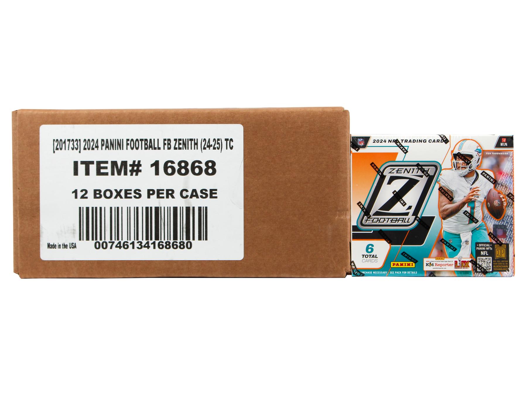 2024 Panini Zenith Football Hobby 12-Box Case | DA Card World