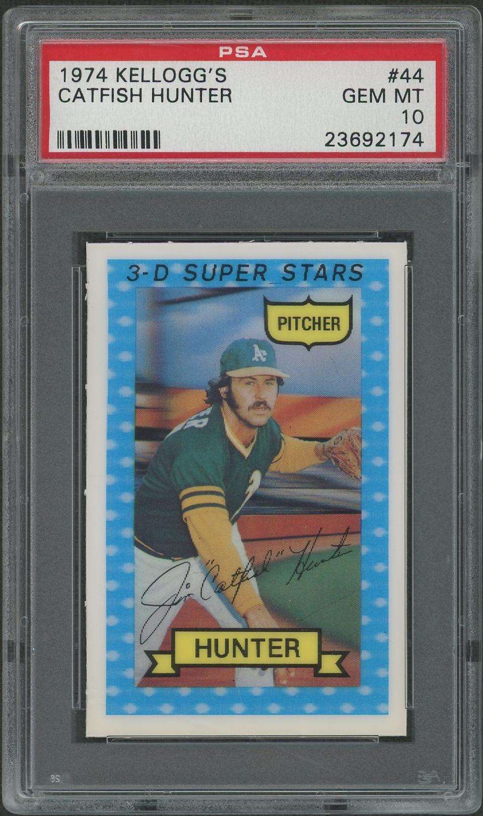 2015 HA Art Of Baseball Jim Catfish Hunter Auto. online PSA Mint 9 *35/42*