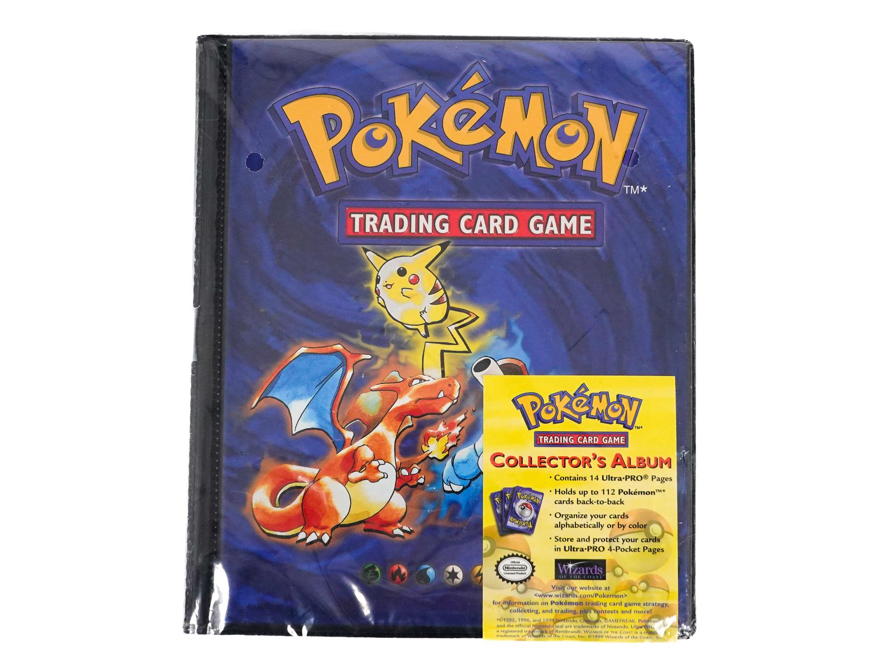 WOTC Pokemon TCG Card Collectors Album, Ultra Pro 4 Pocket store Vintage 1999 full