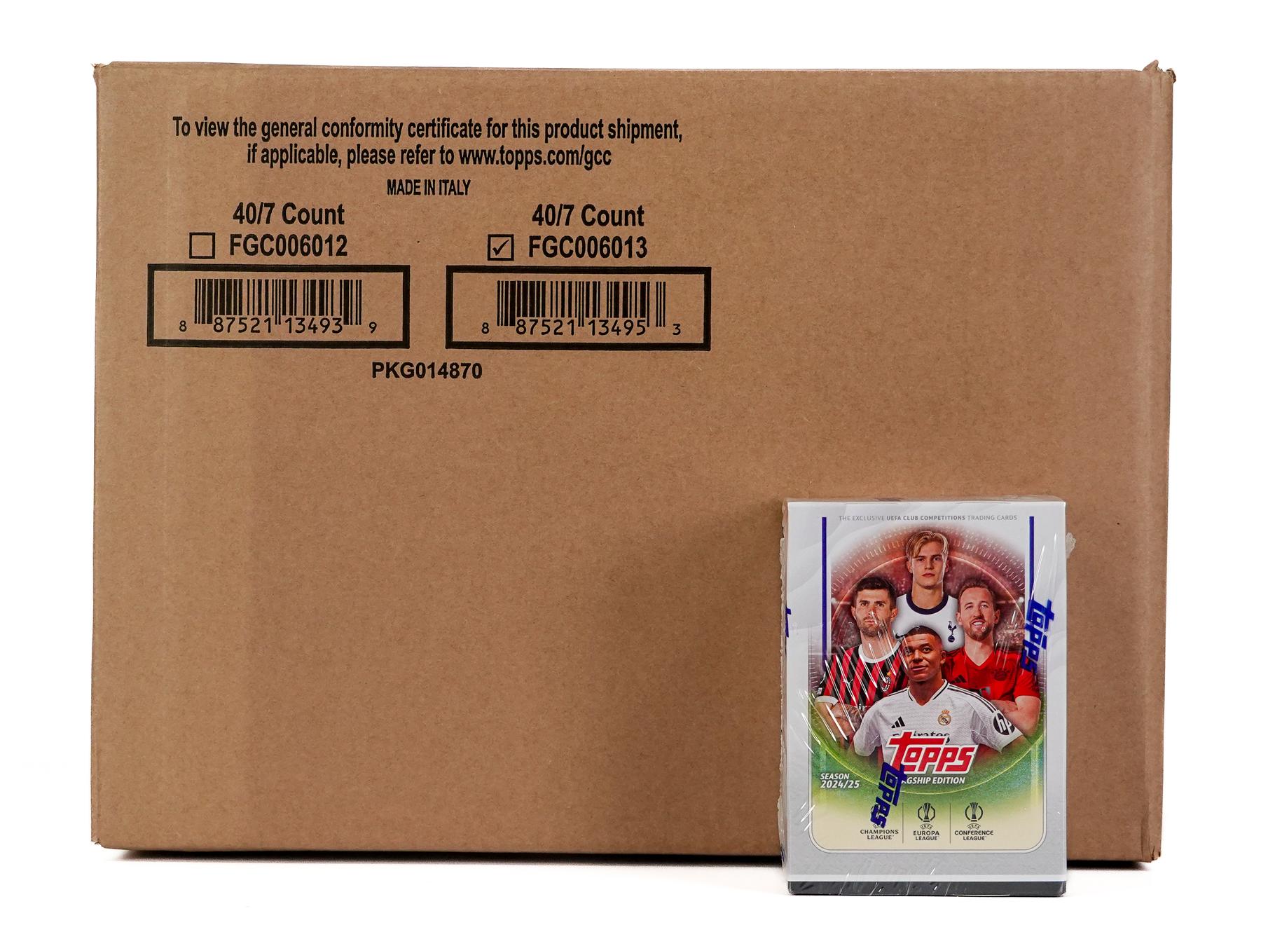 2024/25 Topps UEFA Club Competitions Soccer 7-Pack Blaster