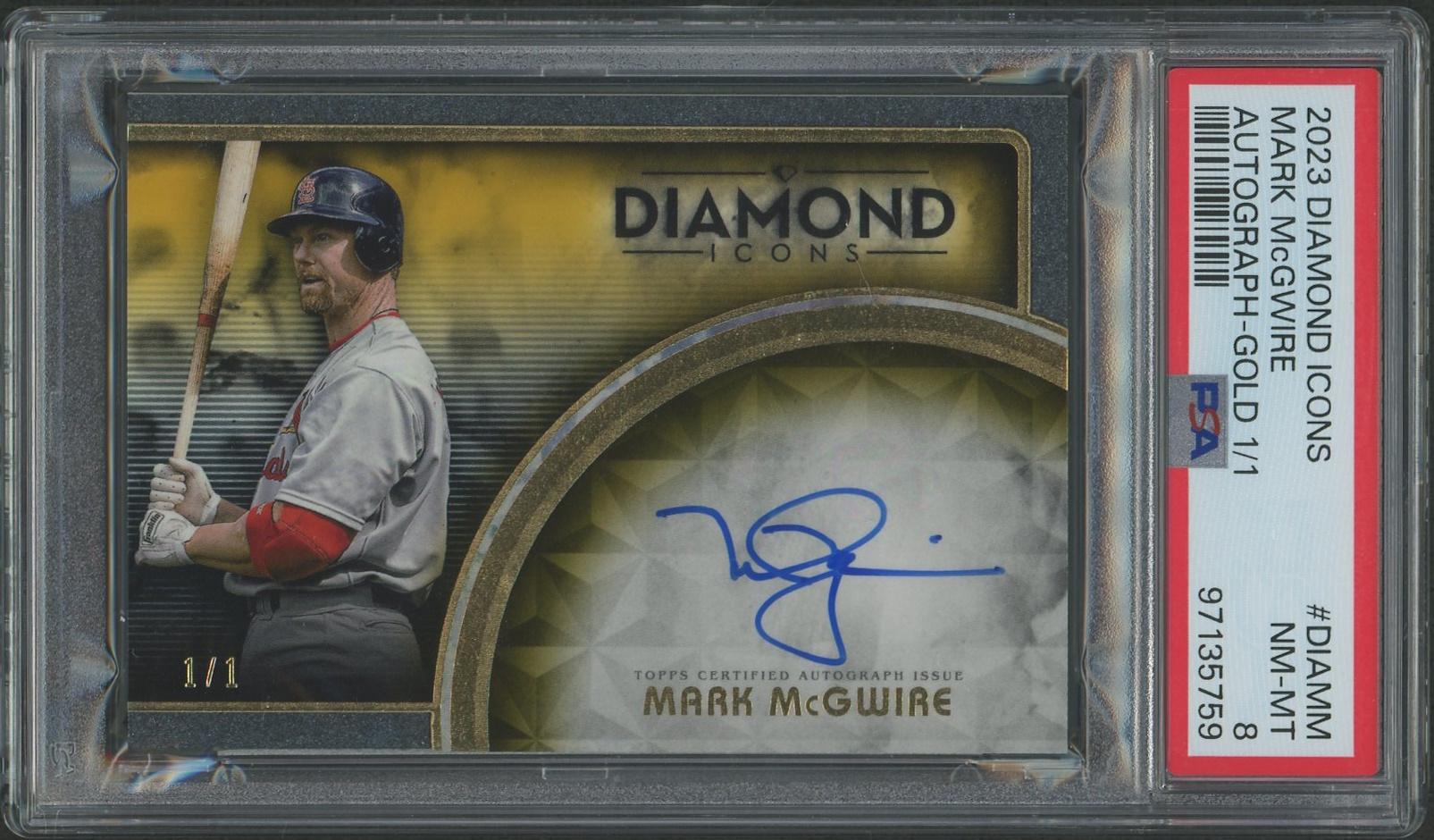 2023 Topps Diamond Icons Baseball #DIAMM Mark McGwire Gold Auto #1 