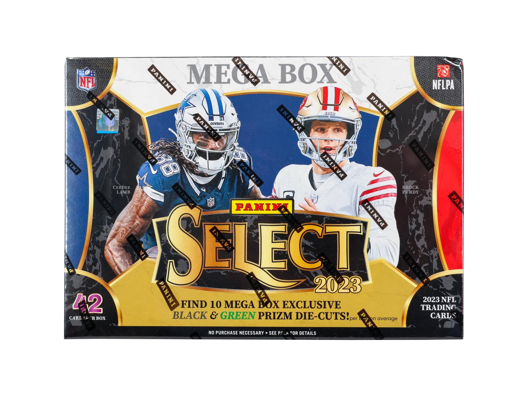 2023 Panini Select Football Mega Box (Black & Green Prizm Die Cuts
