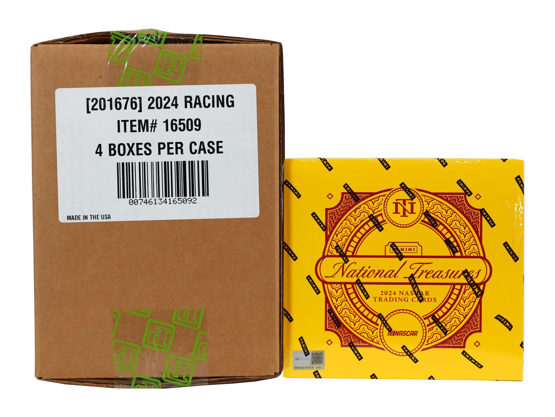 2024 Panini National Treasures Racing Hobby 4-Box Case | DA