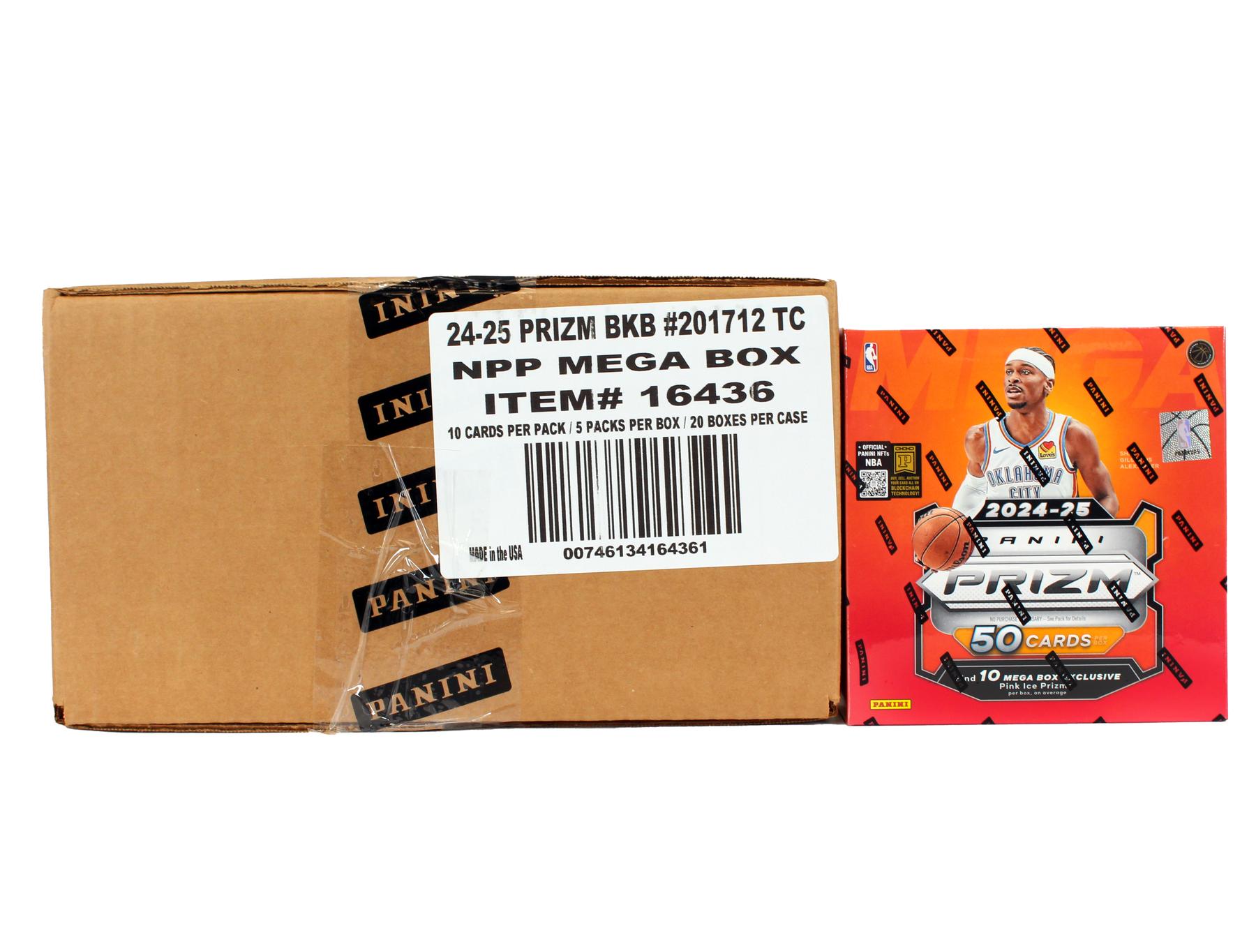 proactiv 定期便 1箱 2024/25 Panini Prizm Basketball Mega 20-Box Case (Pink Ice Prizms