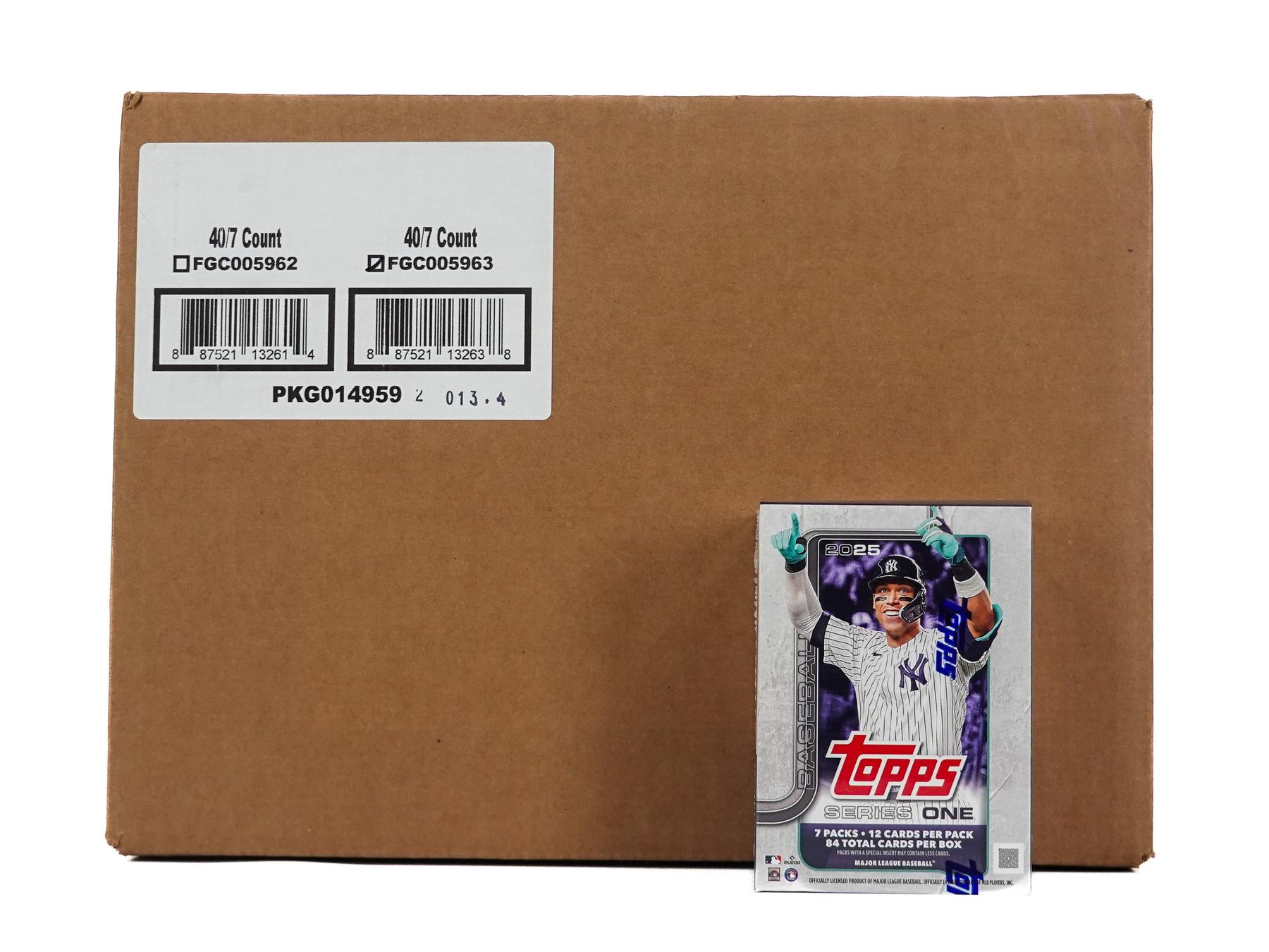 2025 Topps Series 1 Baseball 7-Pack Blaster 40-Box Case | DA