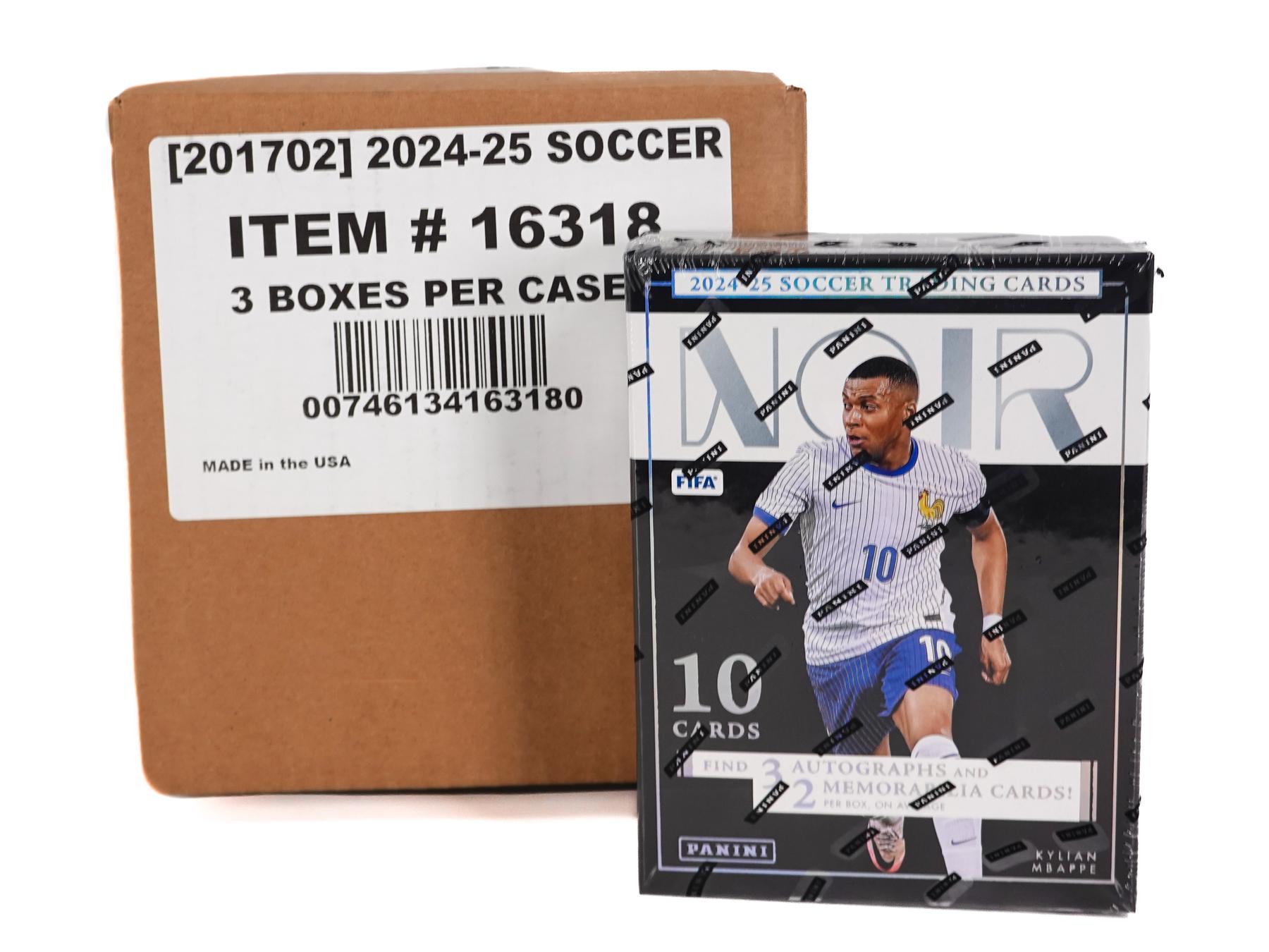 2024/25 Panini Noir Soccer Hobby 3-Box Case | DA Card World
