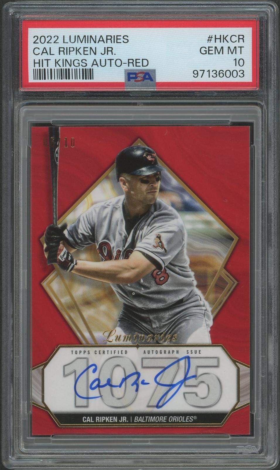 2023 Topps Luminaries Baseball #HKCR Cal Ripken Jr. Red Hit Kings