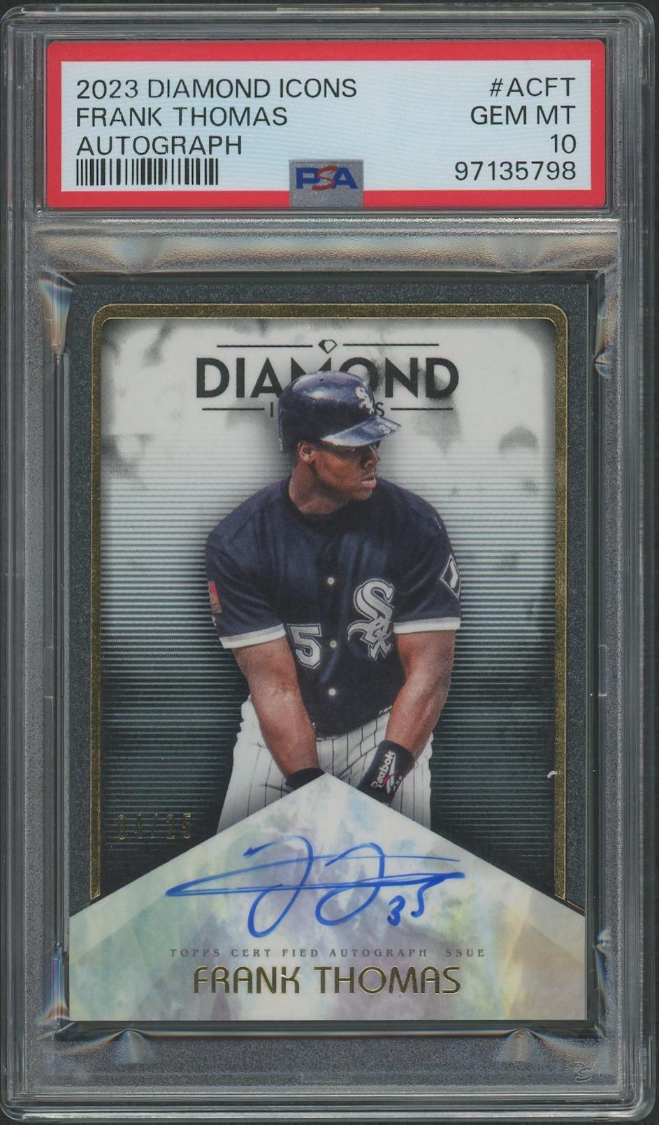 2023 Topps Diamond Icons Baseball #ACFT Frank Thomas Auto