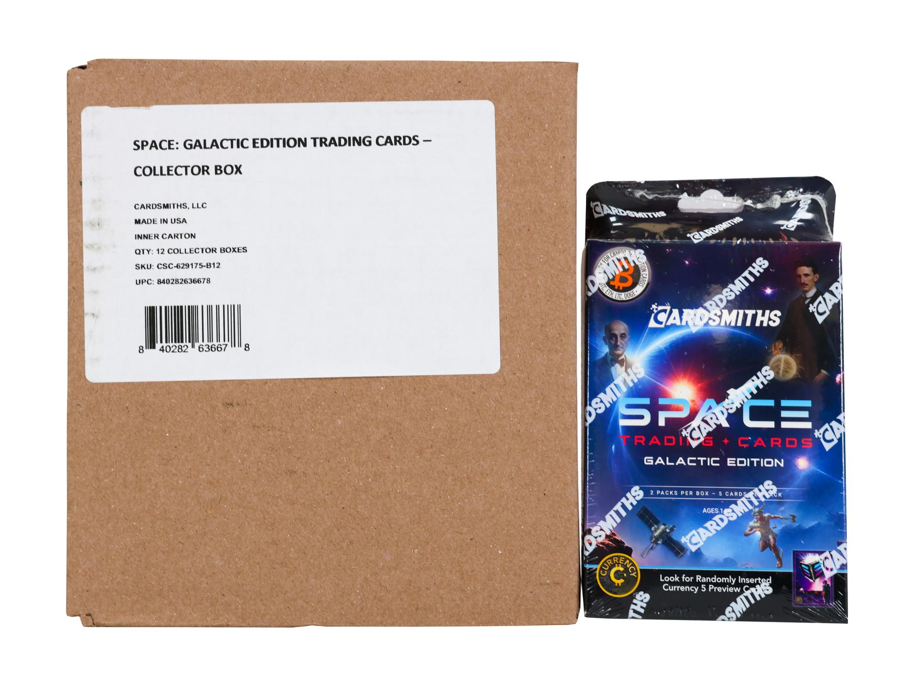 2025 Cardsmiths Currency Space Trading Cards Collector 12-Box Case