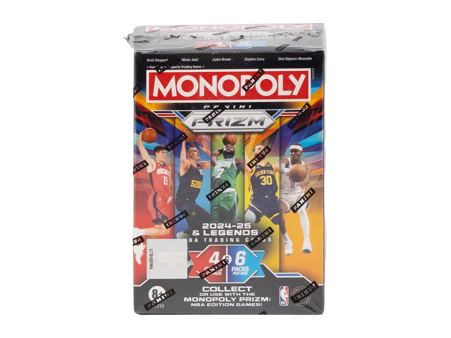 prizm booster box Monopoly Panini Prizm: FIFA World Cup Trading Cards | Current Stars and Legends | 2+ Players, Ages 8+ If using the Panini Prizm cards in the Monopoly Panini Prizm Monopoly 2024-25 Prizm Basketball Blaster