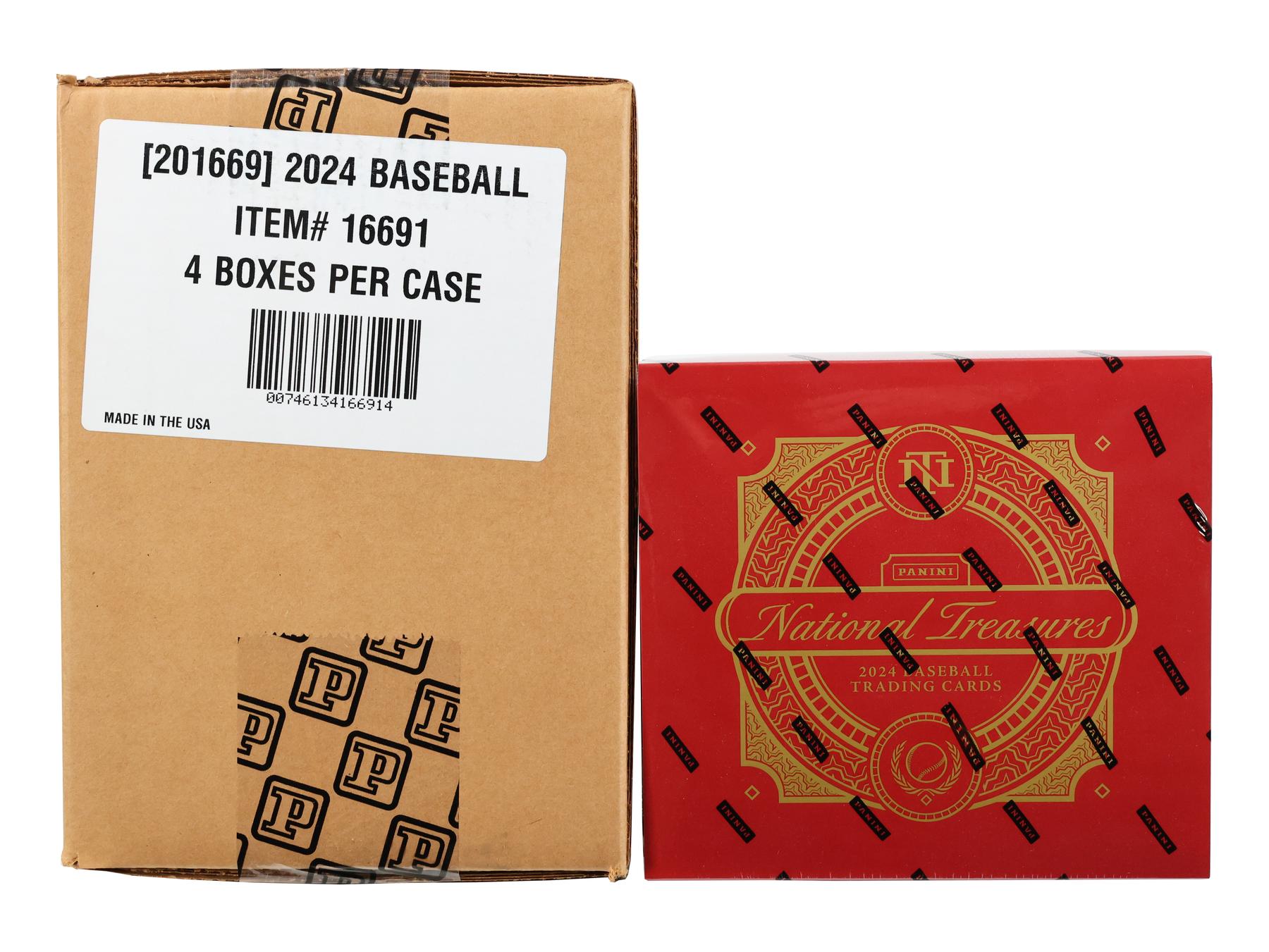 2024 Panini National Treasures Baseball Hobby 4-Box Case