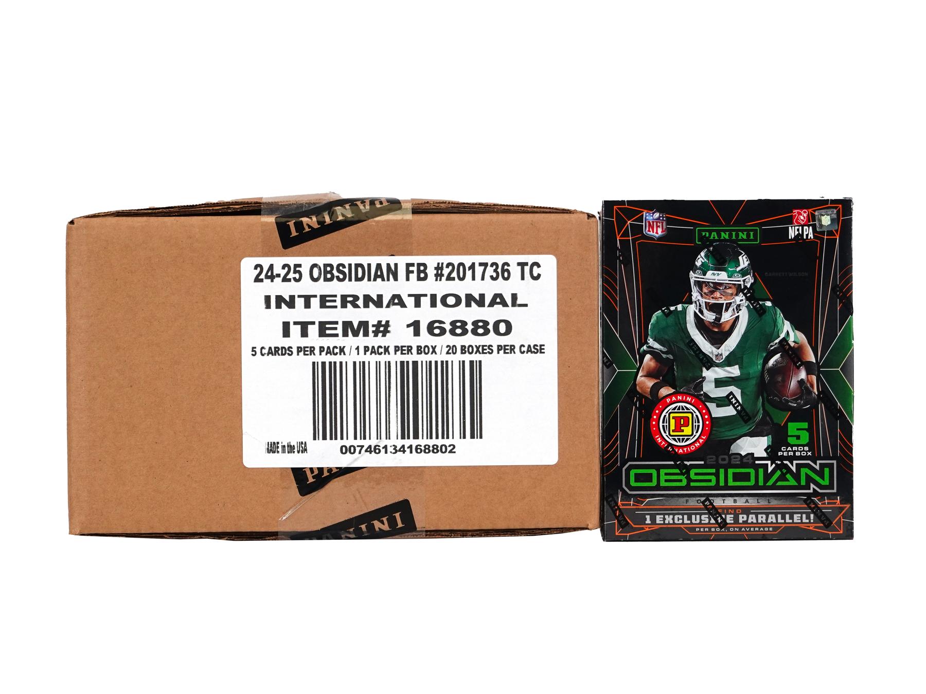 2024 Panini Obsidian Football International Hobby 20-Box Case | DA