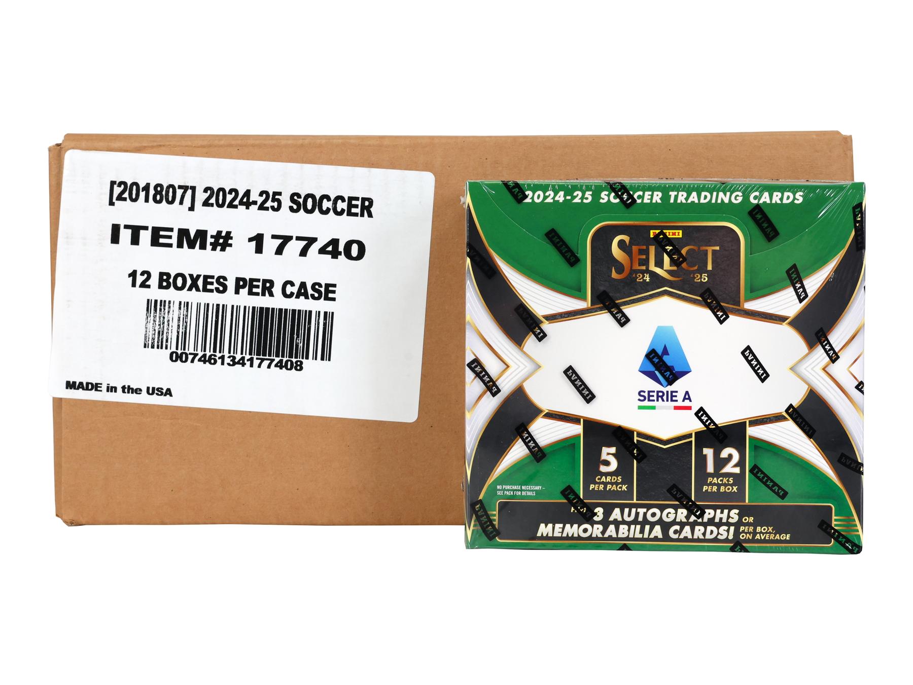 2024/25 Panini Select Serie A Soccer Hobby 12-Box Case | DA Card World