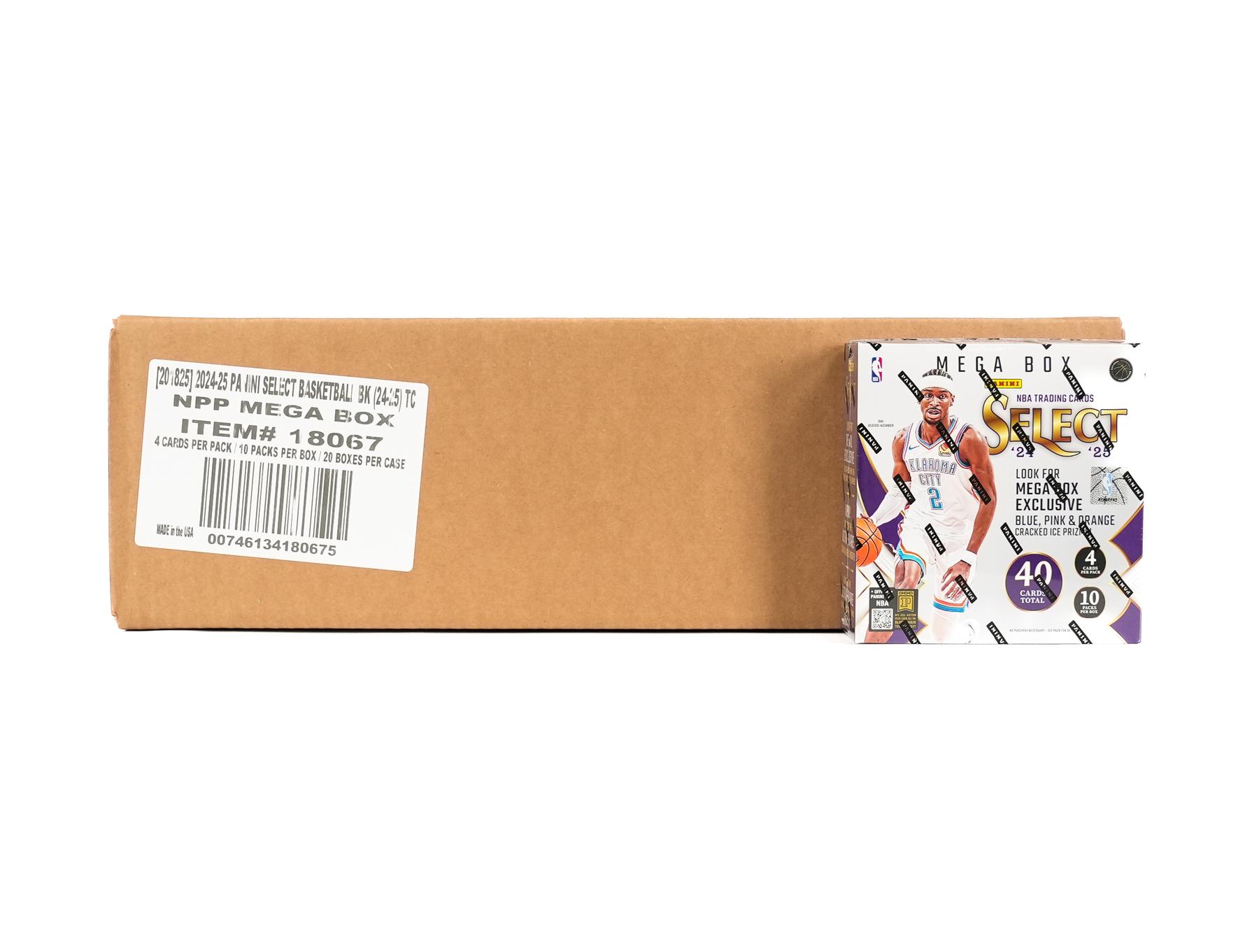 2024/25 Panini Select Basketball Mega 20-Box Case (Blue,Pink