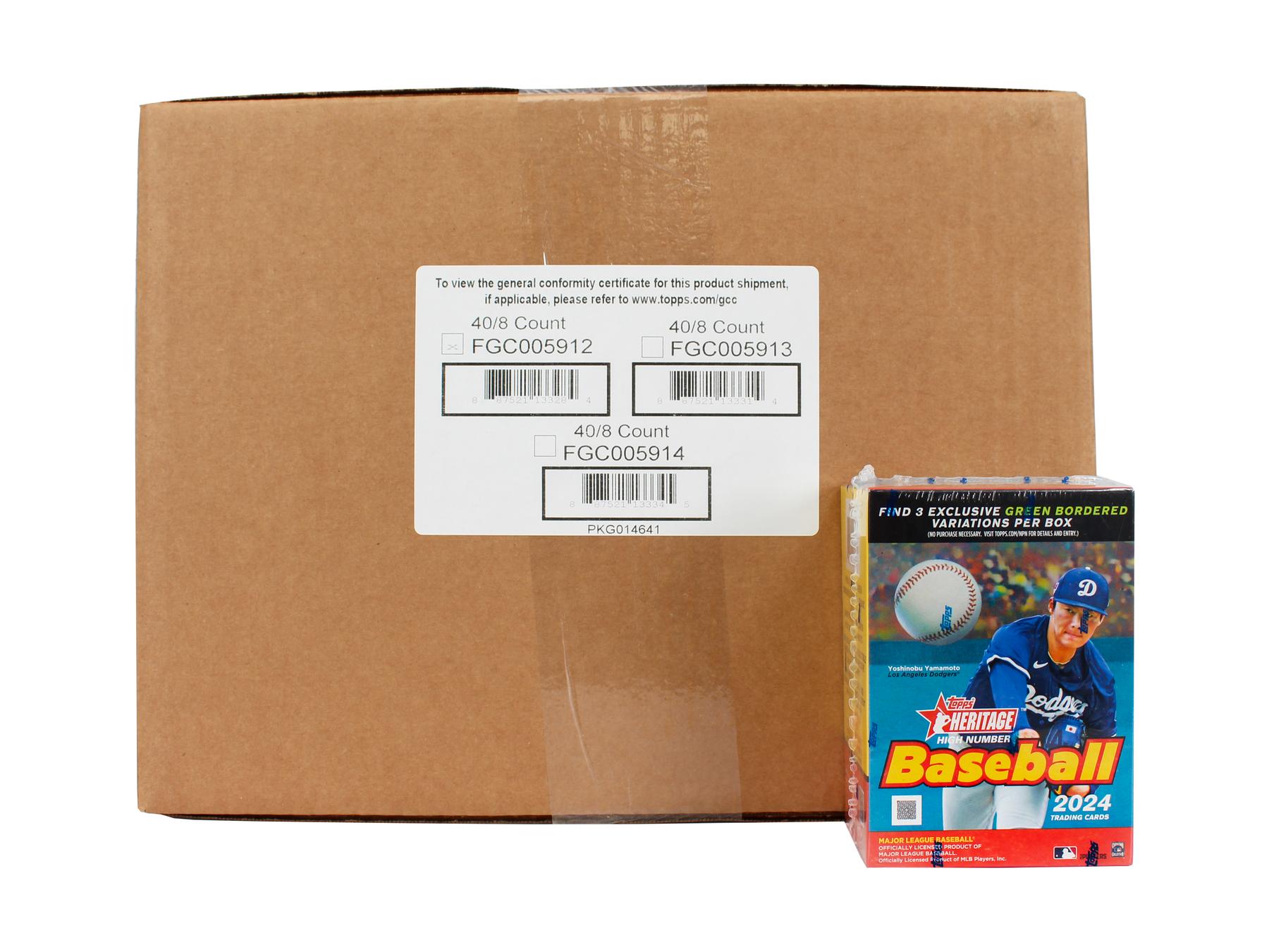 2024 Topps Heritage High Number Baseball 8-Pack Blaster 40