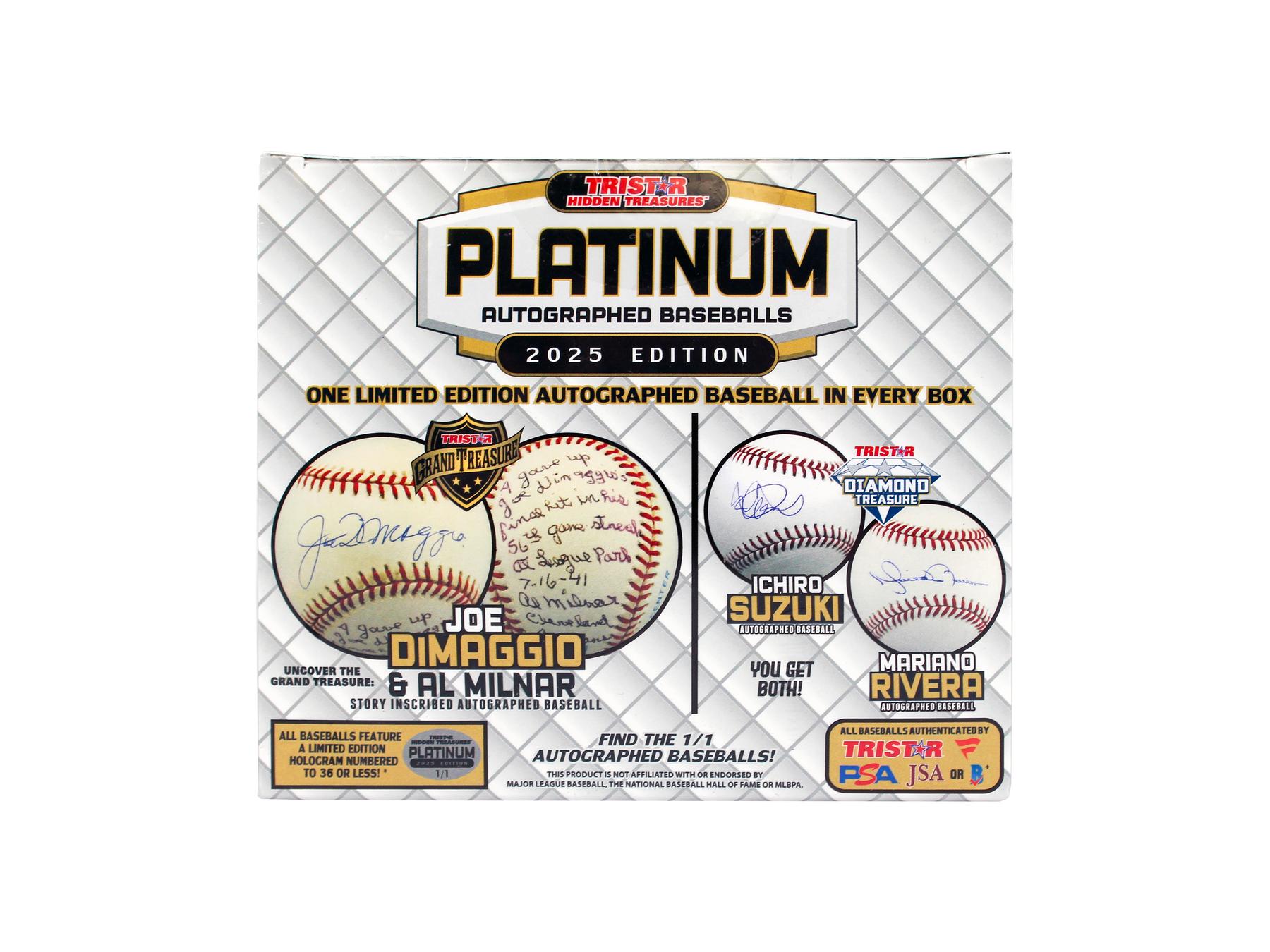 記念グッズ TRISTAR PLATINUM AUTOGRAPHED BASEBALLS 2025 TriStar Hidden Treasures Platinum Autographed Baseball