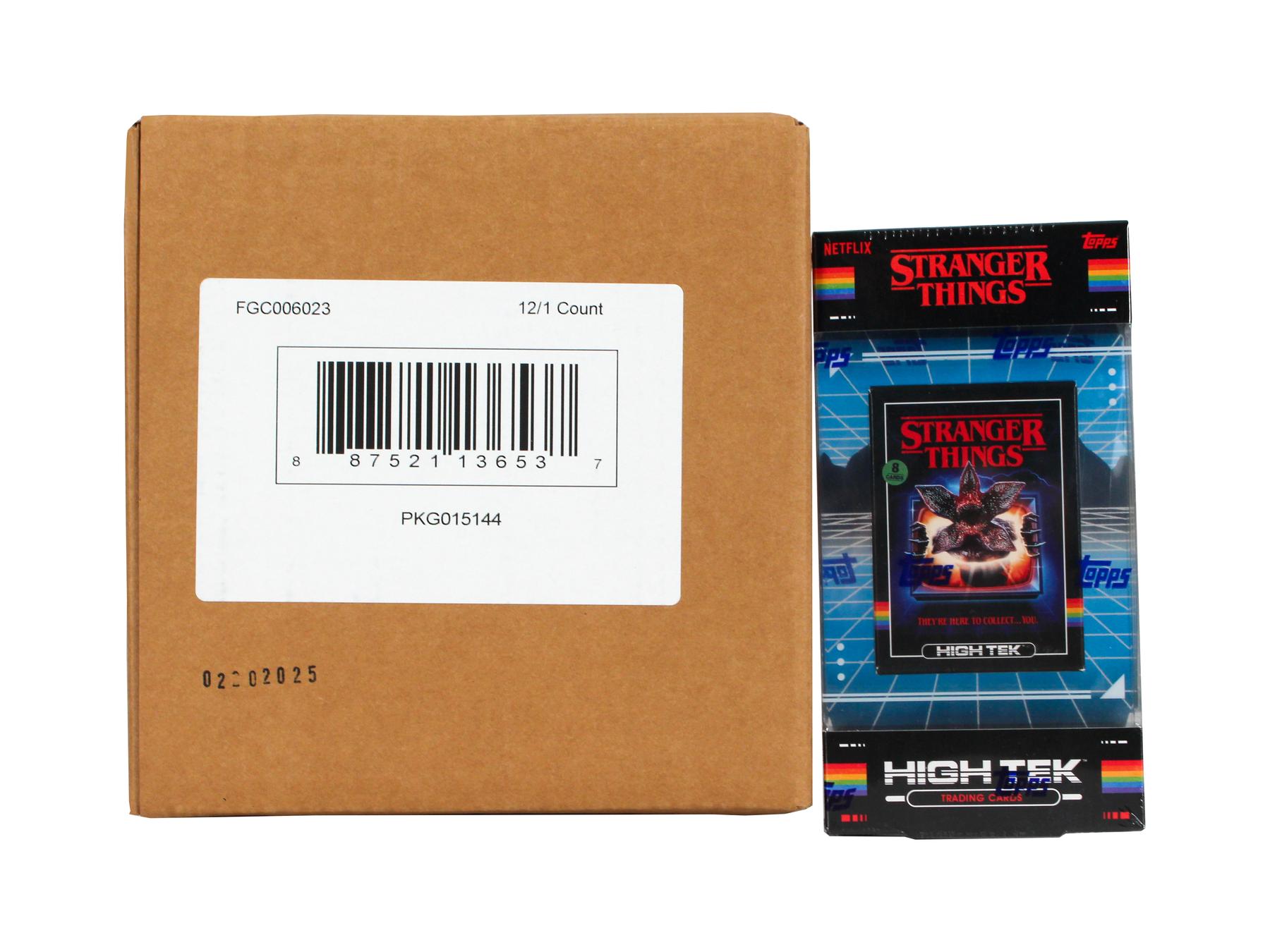 Stranger Things High Tek Hobby 12-Box Case (Topps 2024) | DA